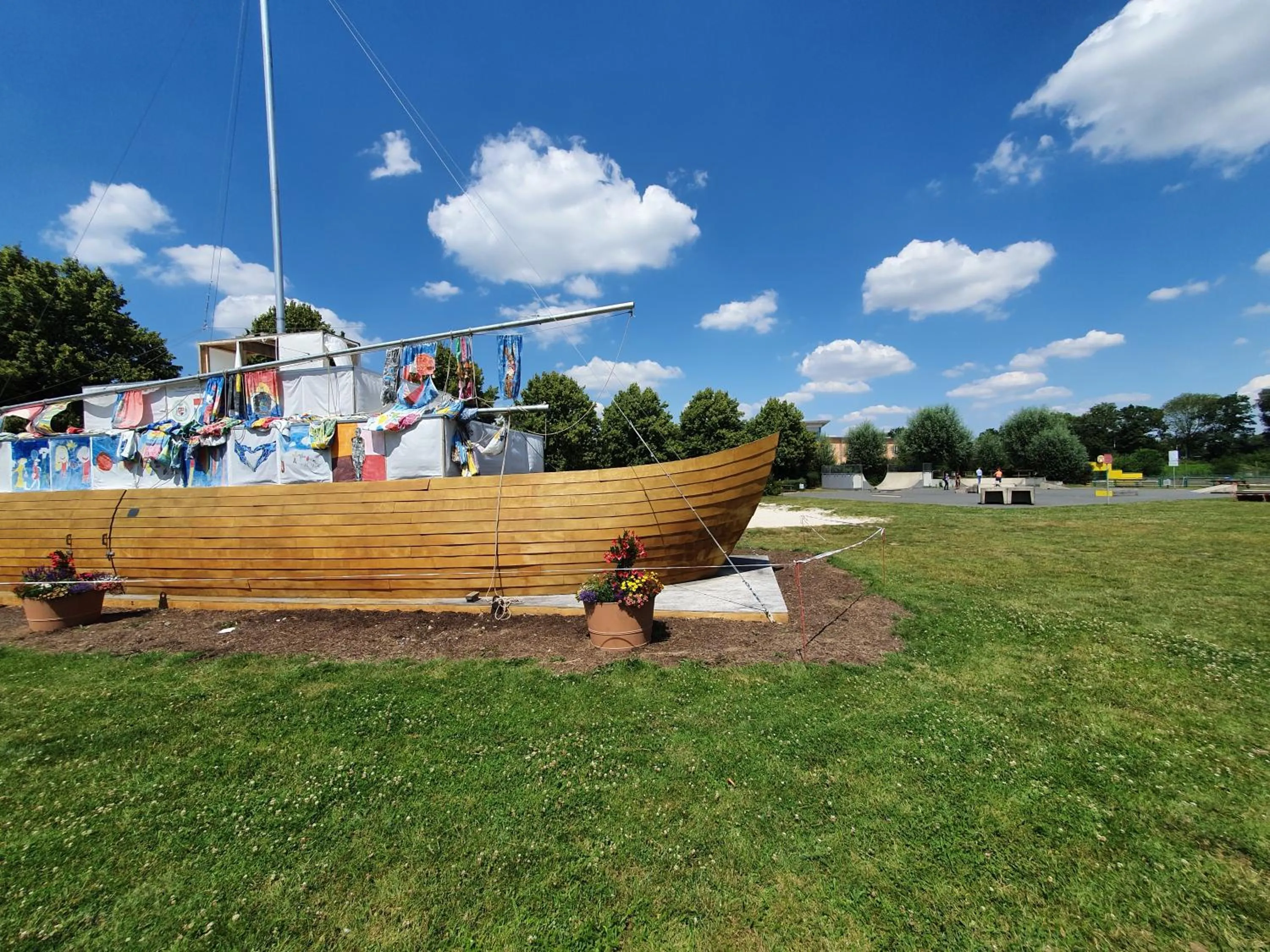 Children play ground in JUFA Hotel im Brückenkopfpark - Jülich