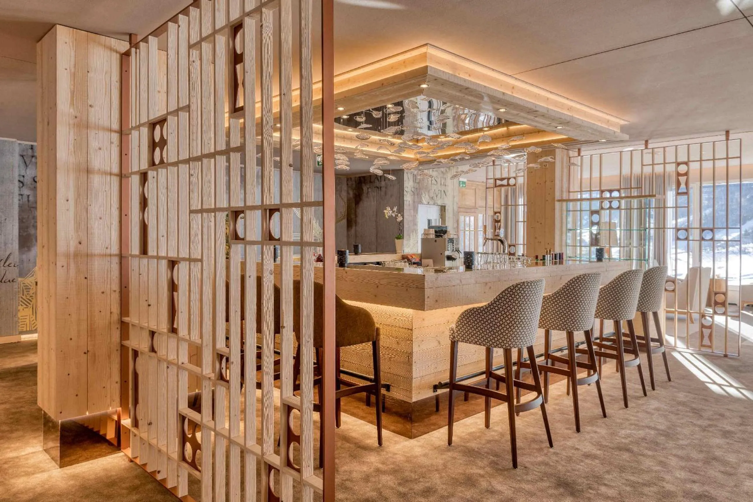 Lobby or reception in Le Bristol Leukerbad