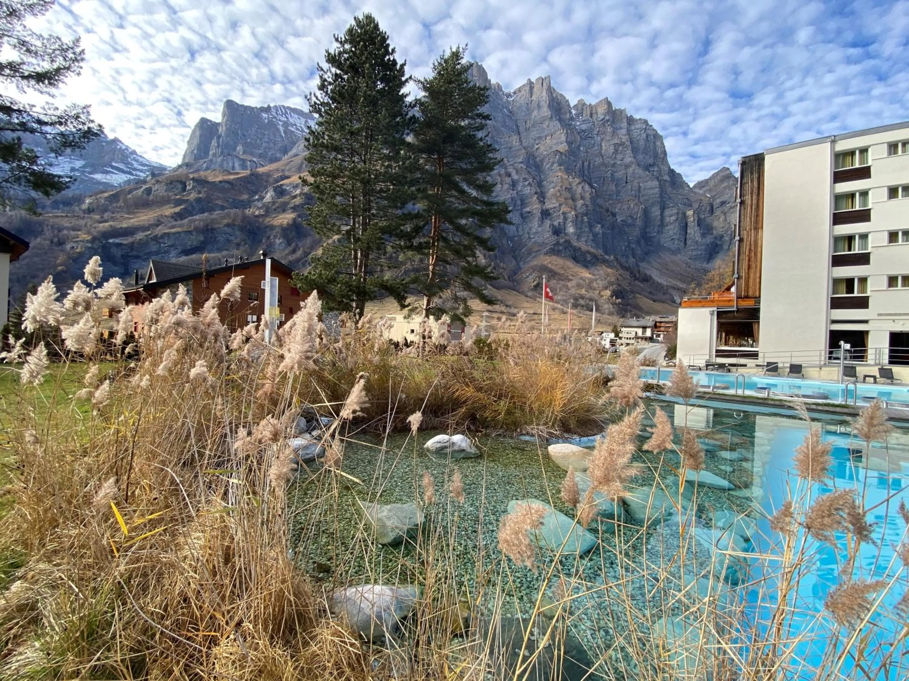 Swimming pool in Le Bristol Leukerbad