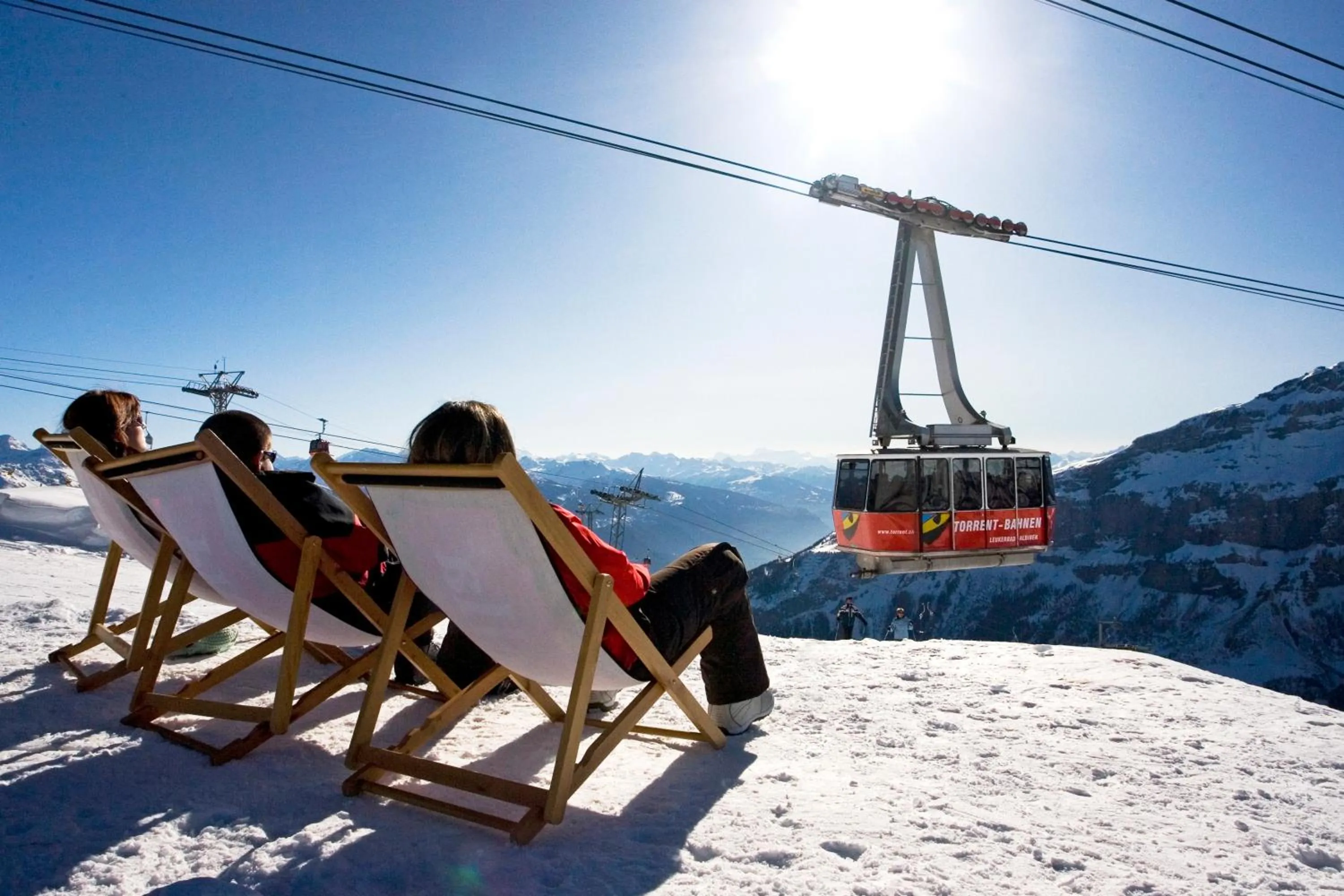 Skiing in Le Bristol Leukerbad