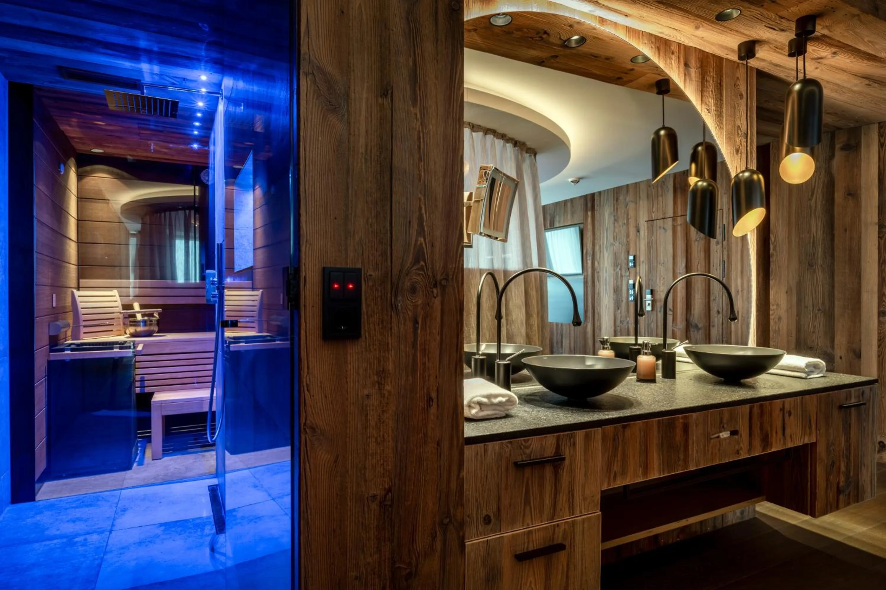 Sauna in Hüttenhof - Wellnesshotel & Luxus-Bergchalets - Adults only
