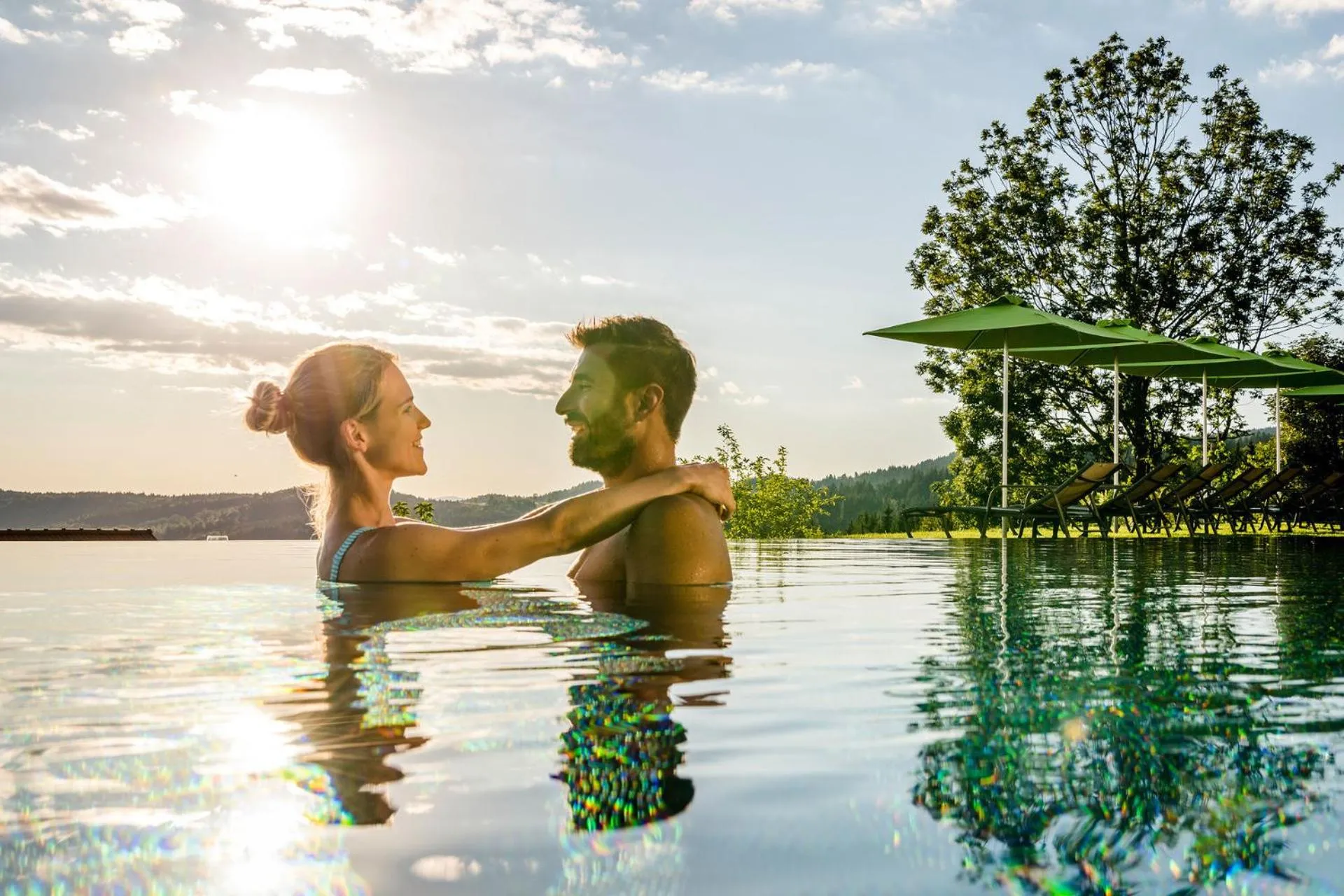 Swimming pool in Hüttenhof - Wellnesshotel & Luxus-Bergchalets - Adults only