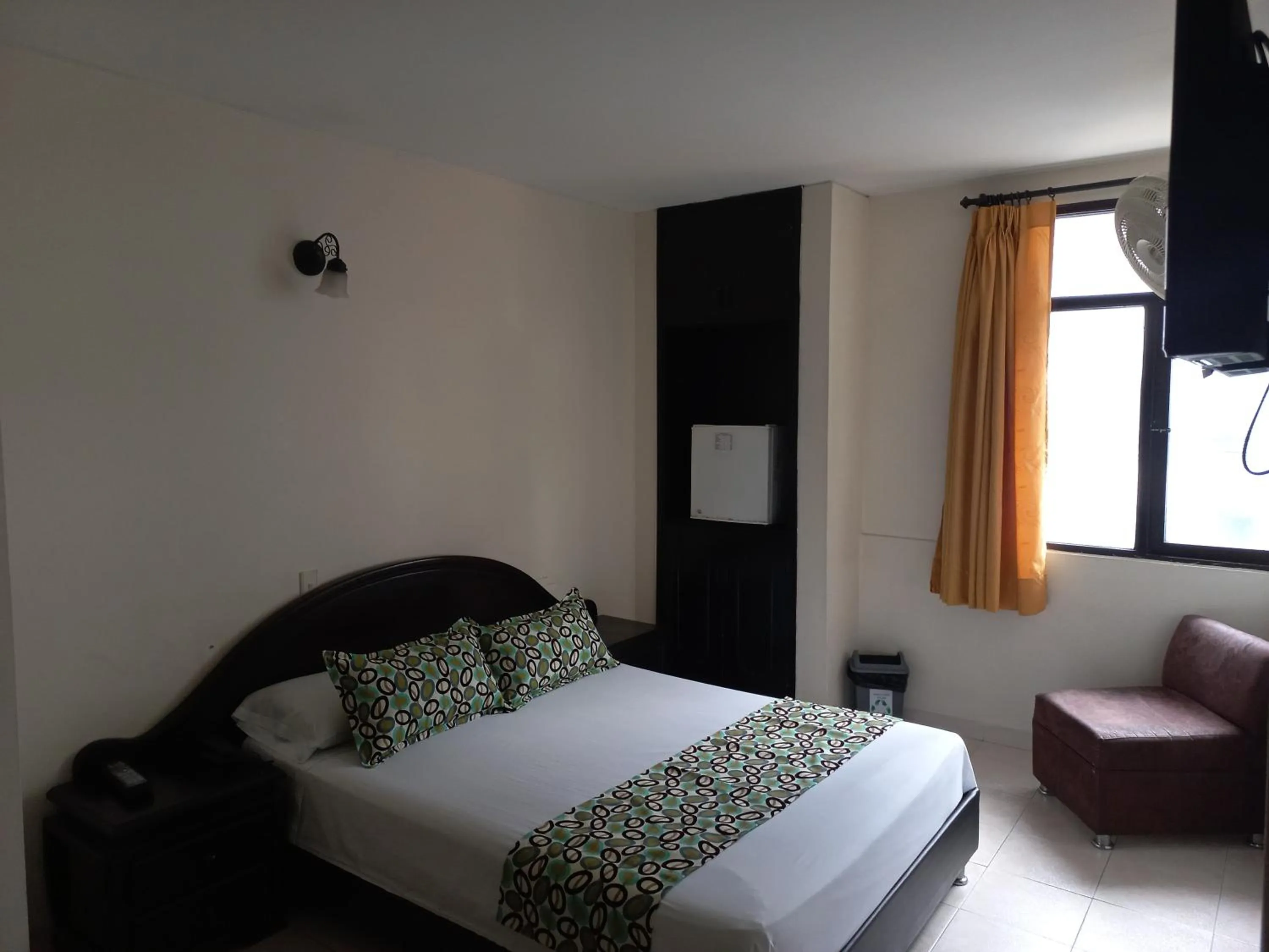 Bed in Hotel Los Tunjos