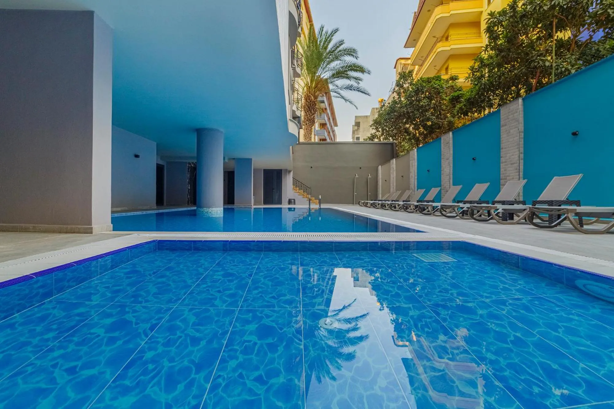 Swimming pool in Aria Riva Apart Hotel