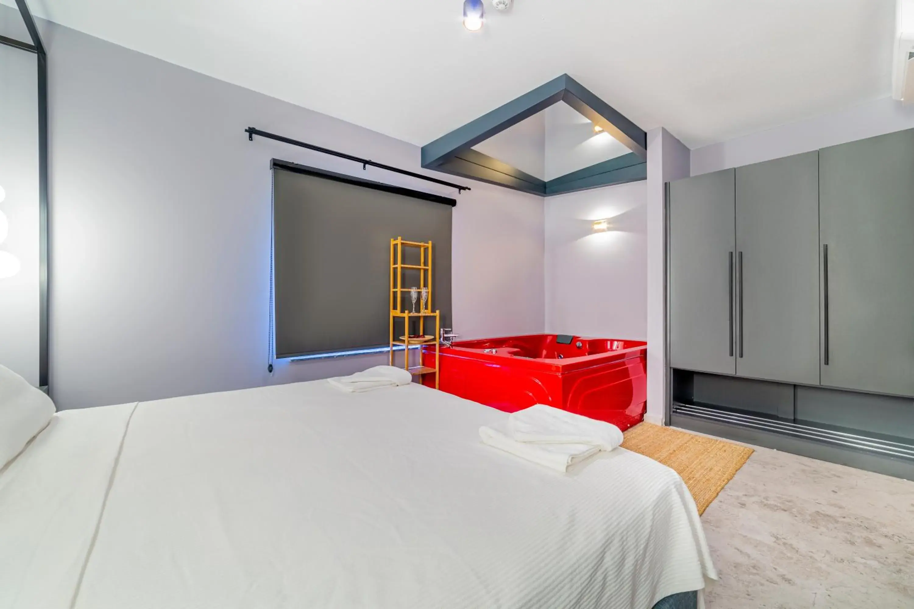 Bedroom, Bed in Aria Riva Apart Hotel Bedroom, Bed in Aria Riva Apart Hotel