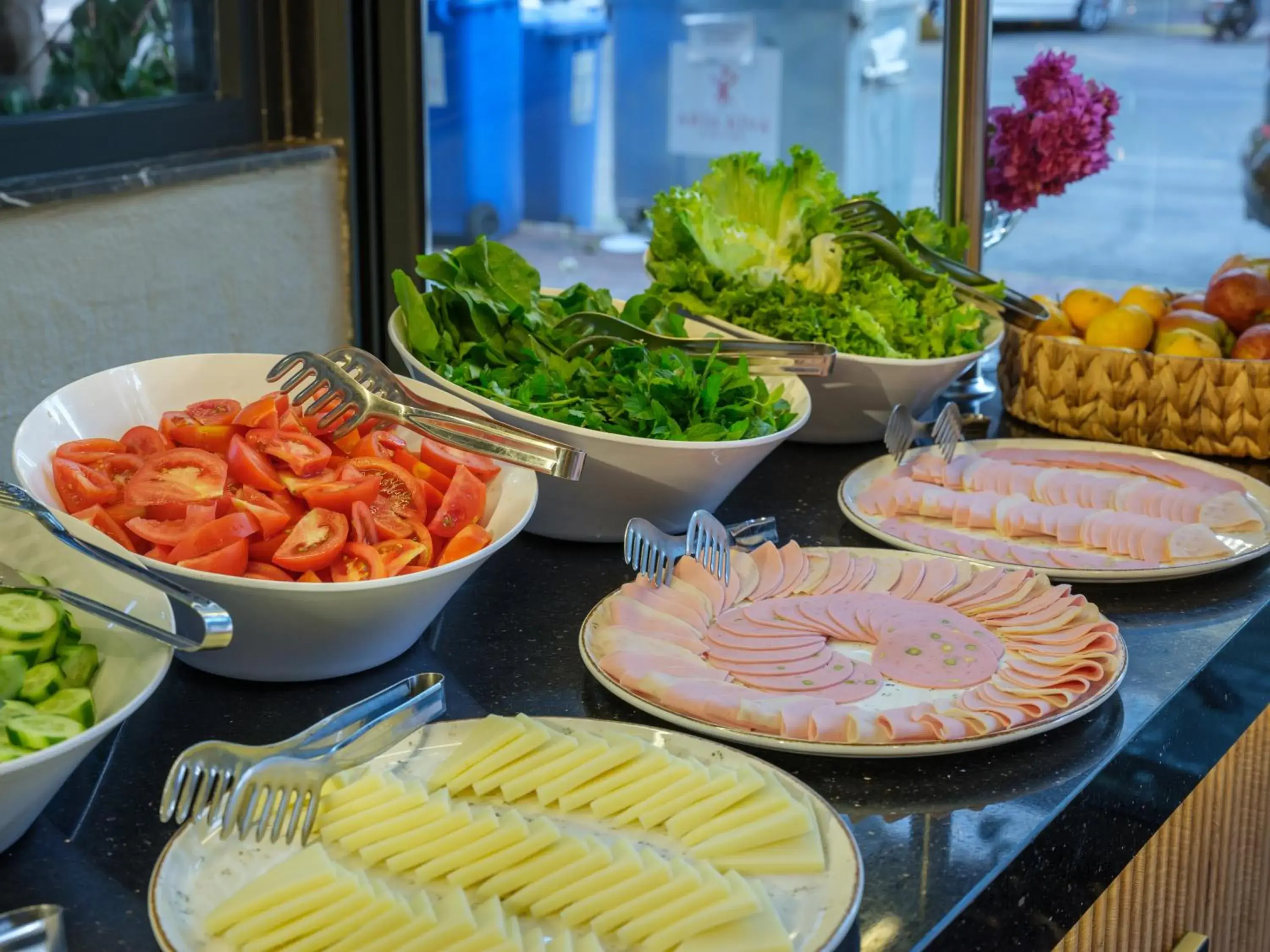 Buffet breakfast in Aria Riva Apart Hotel Buffet breakfast in Aria Riva Apart Hotel