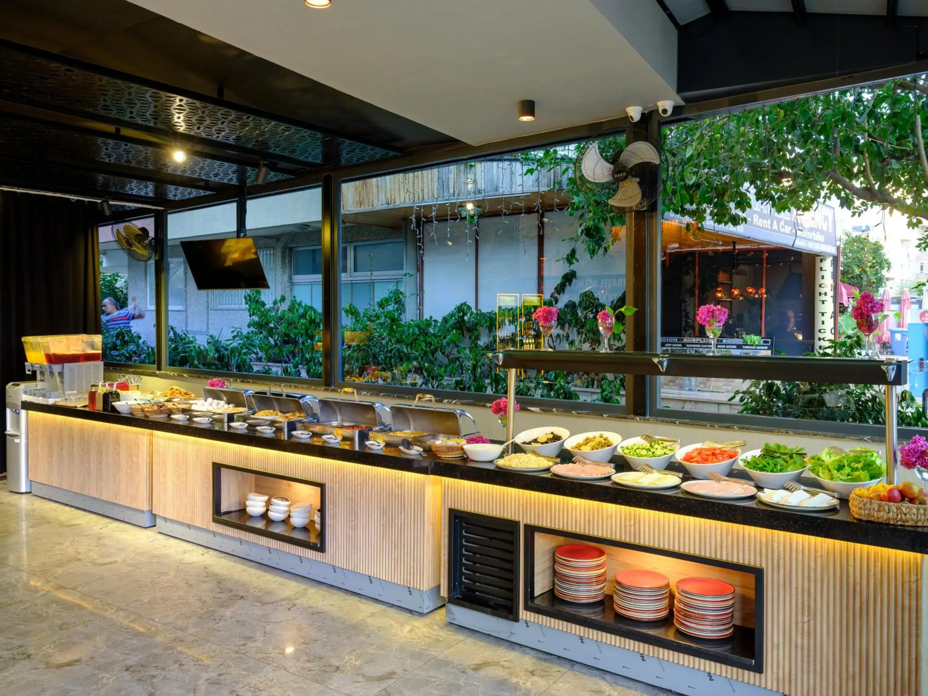 Buffet breakfast in Aria Riva Apart Hotel Buffet breakfast in Aria Riva Apart Hotel