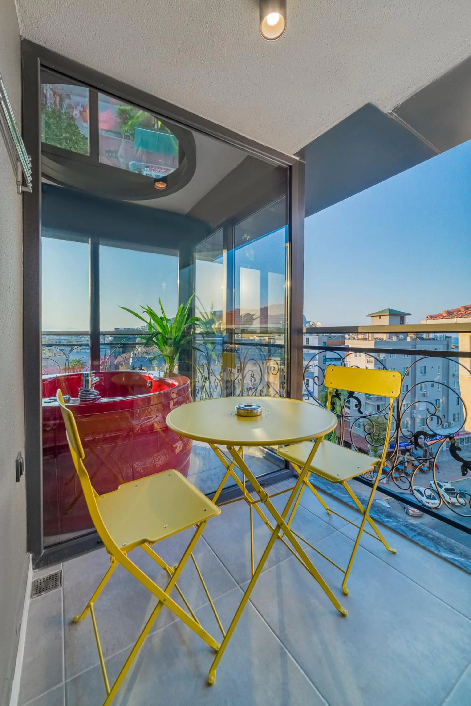 Inner courtyard view in Aria Riva Apart Hotel