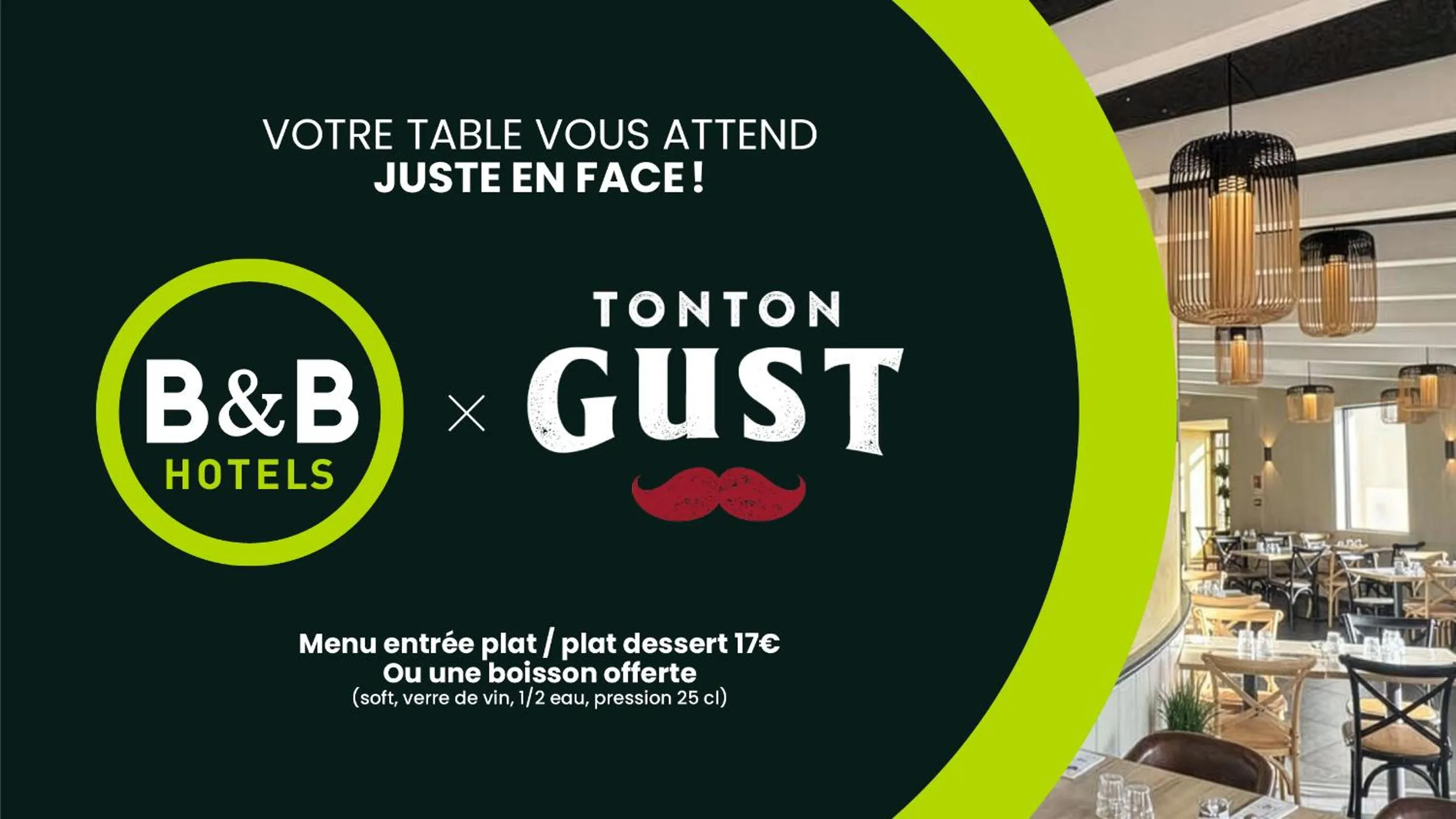 Restaurant/places to eat in B&B HOTEL Saint-Martin-de-Crau Alpilles Camargue