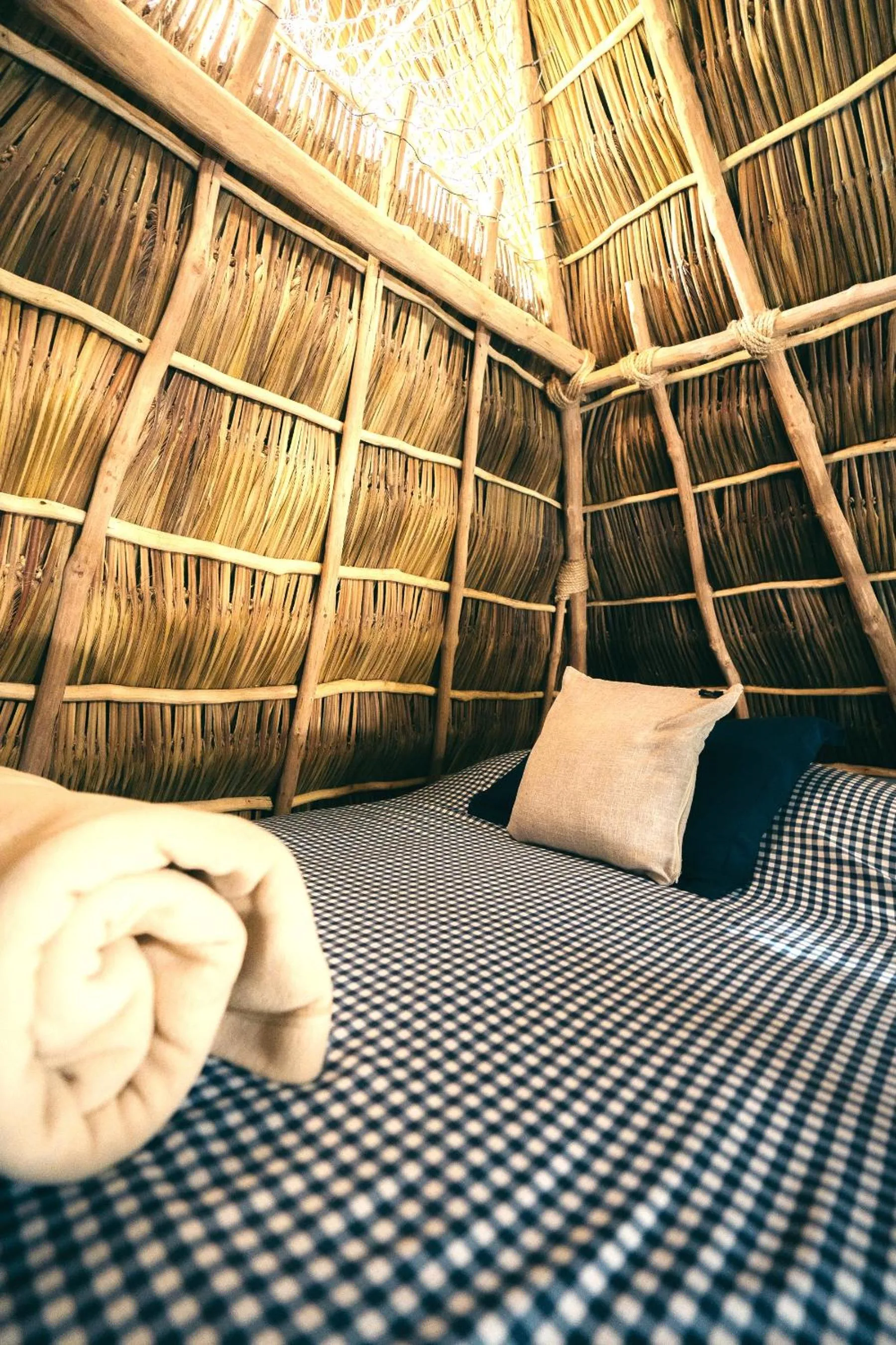 Bed in Junto al Rio Bungalows & Suites