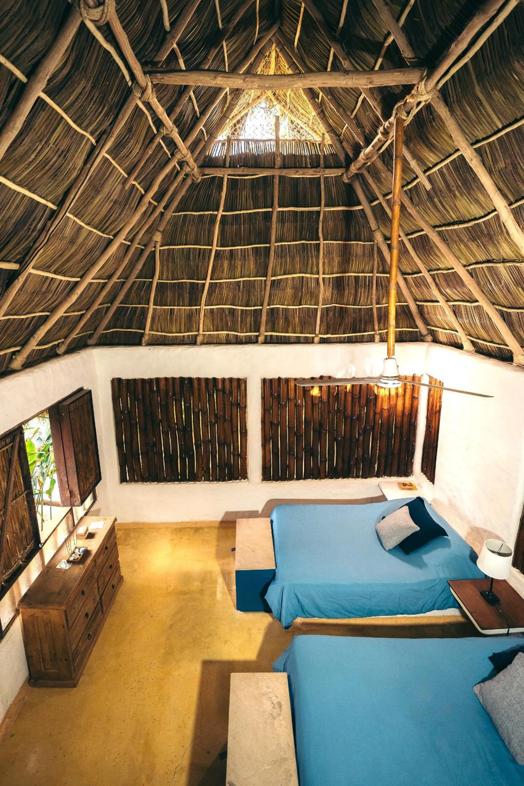 Bed in Junto al Rio Bungalows & Suites