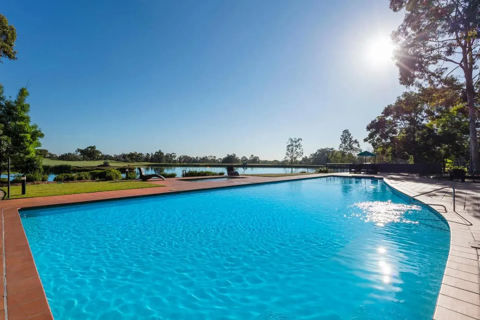 Swimming pool in Oaks Cypress Lakes Resort Swimming pool in Oaks Cypress Lakes Resort