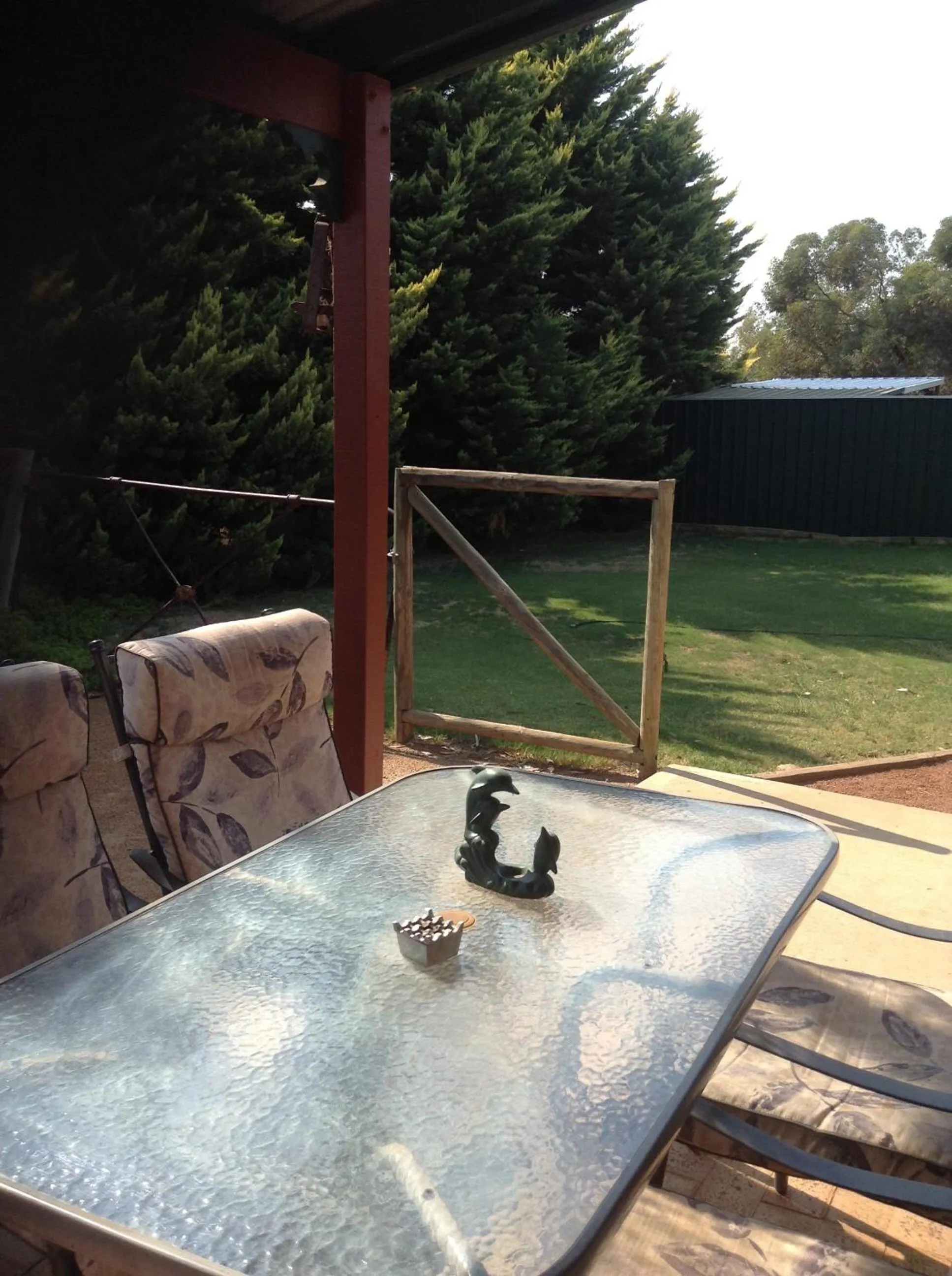 Garden view in York's Boutique Motel