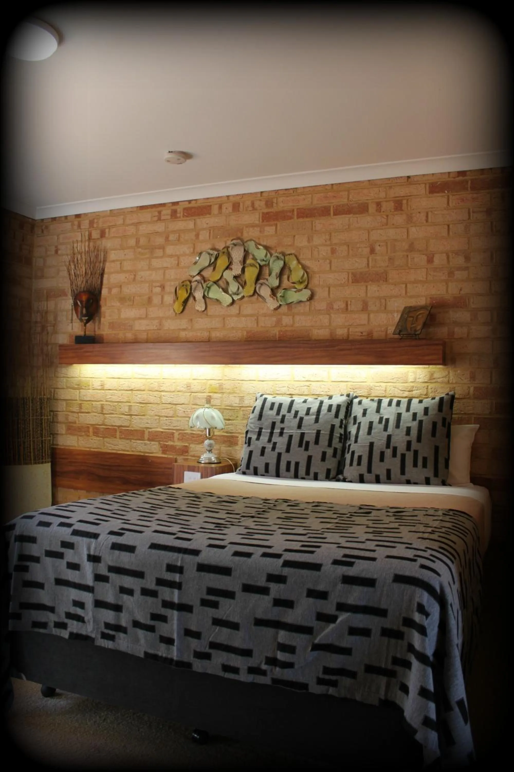 Bed in York's Boutique Motel