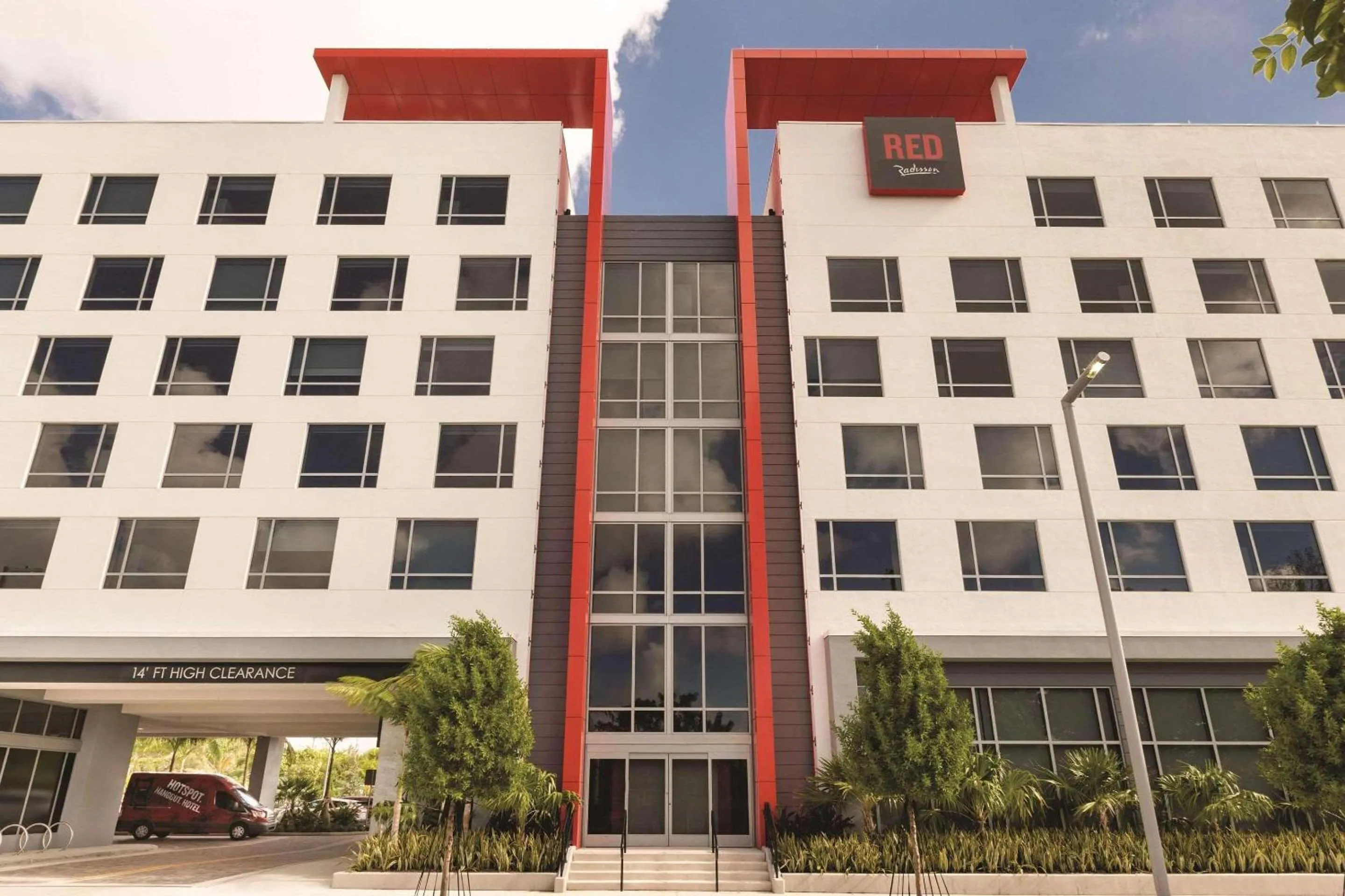 Property building in Radisson RED Miami Airport