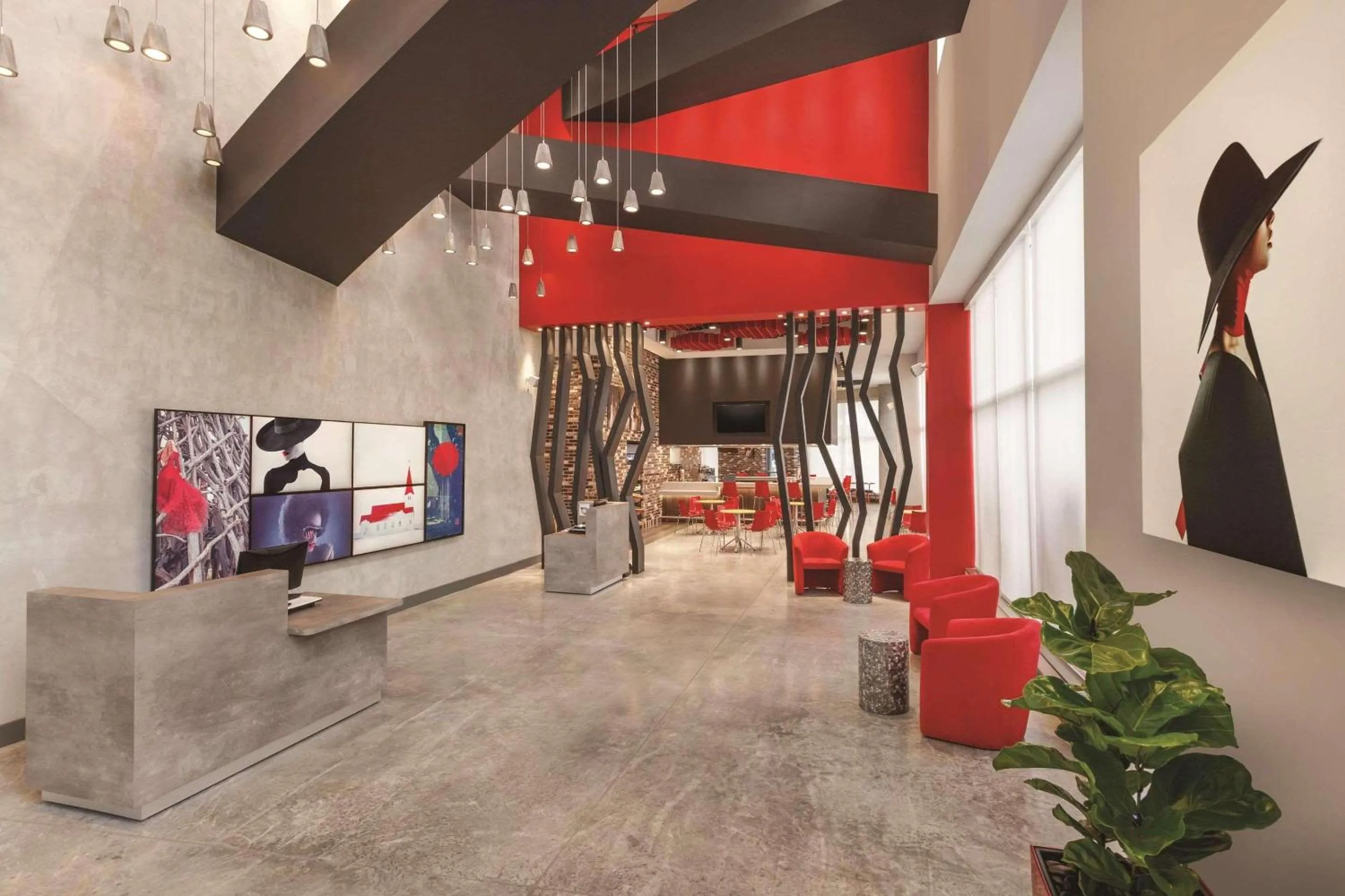 Lobby or reception in Radisson RED Miami Airport