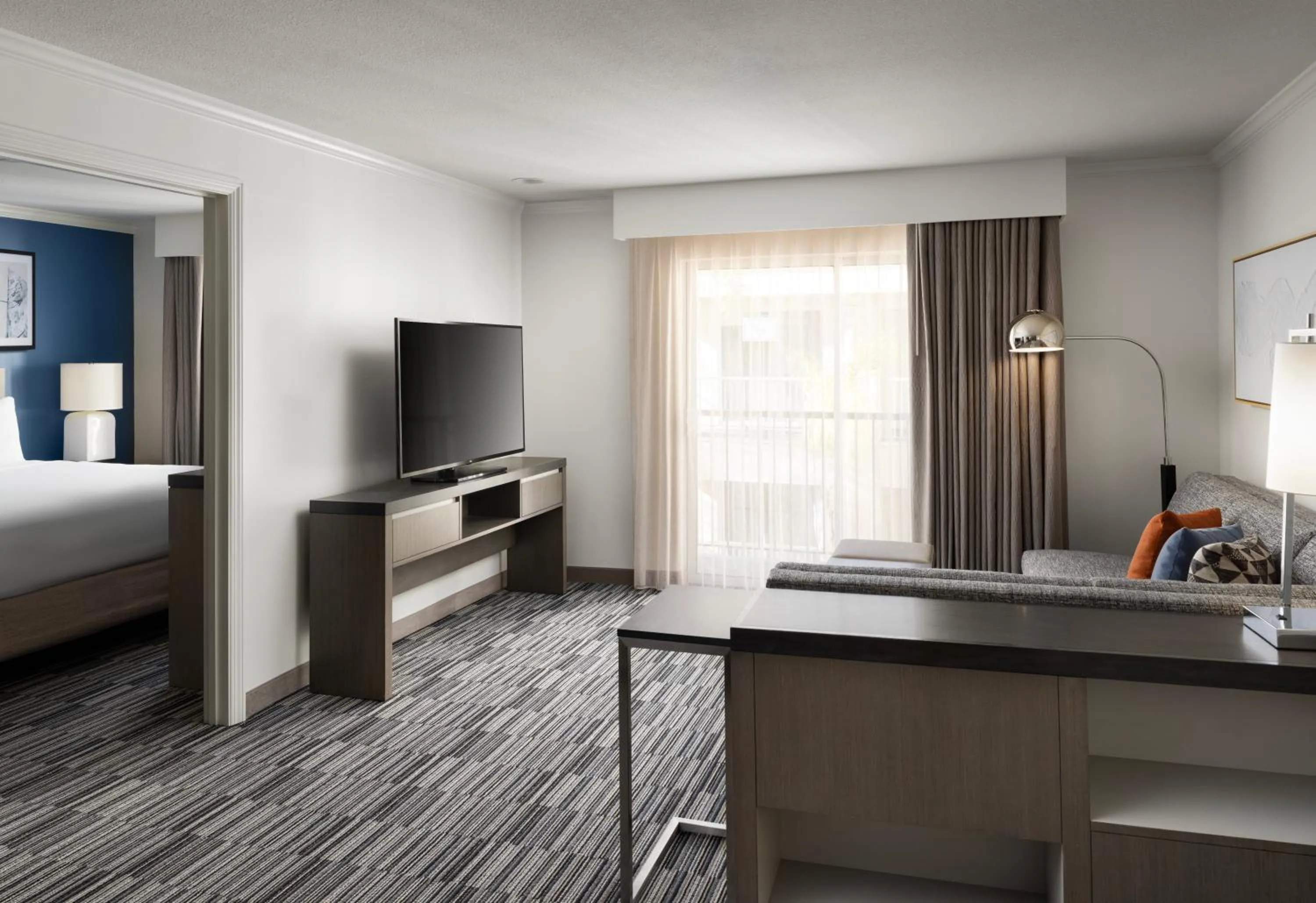 Bed in Hyatt House San Diego Sorrento Mesa