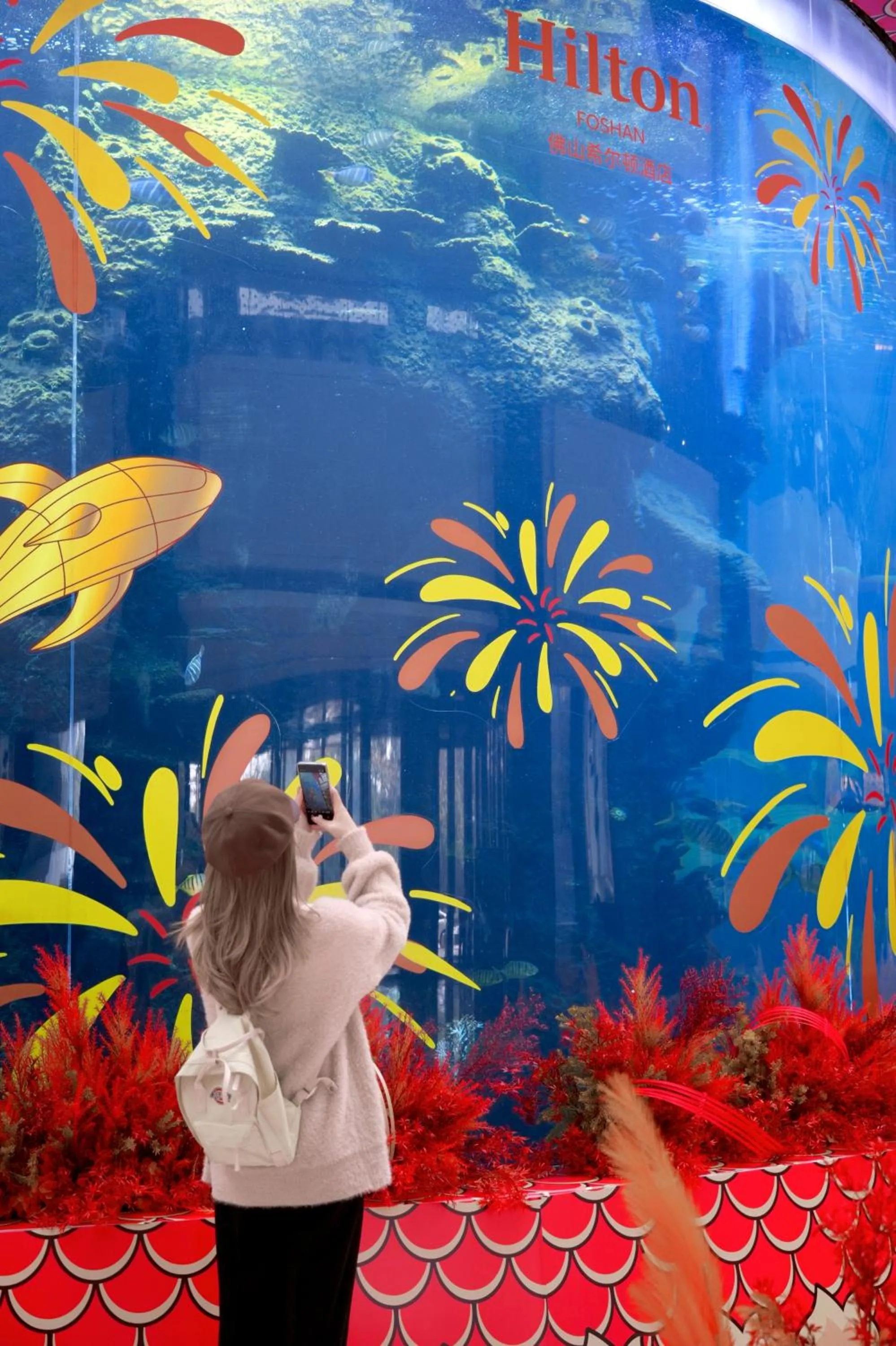 Lobby or reception in Hilton Foshan