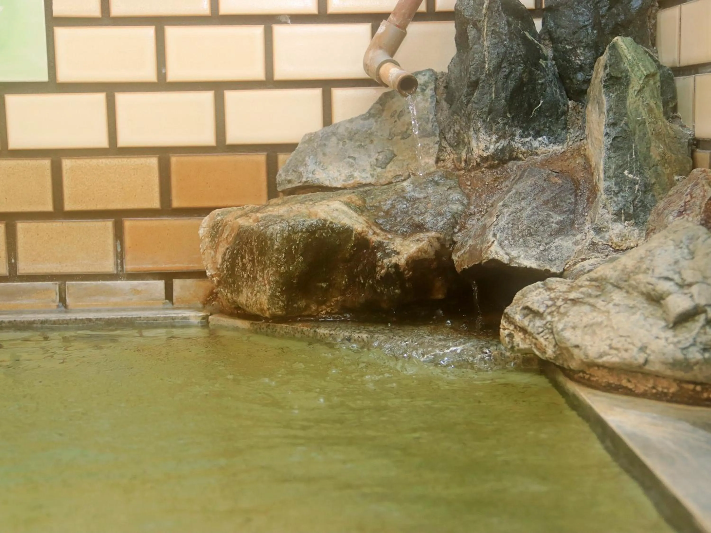 Hot Spring Bath in Hanasaku Onsen Yoshiyaso