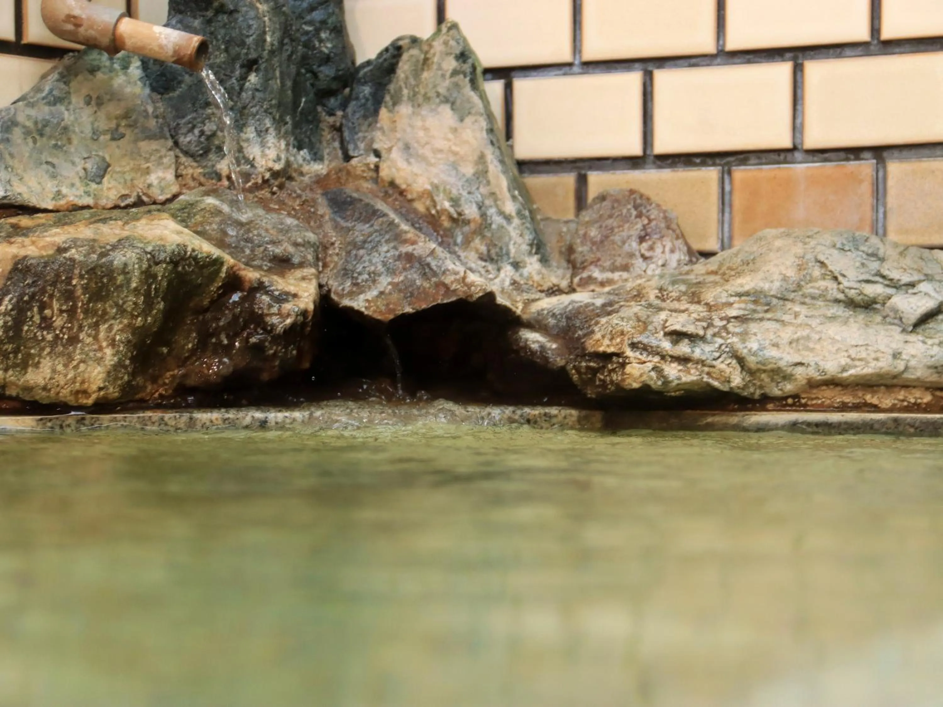 Hot Spring Bath in Hanasaku Onsen Yoshiyaso