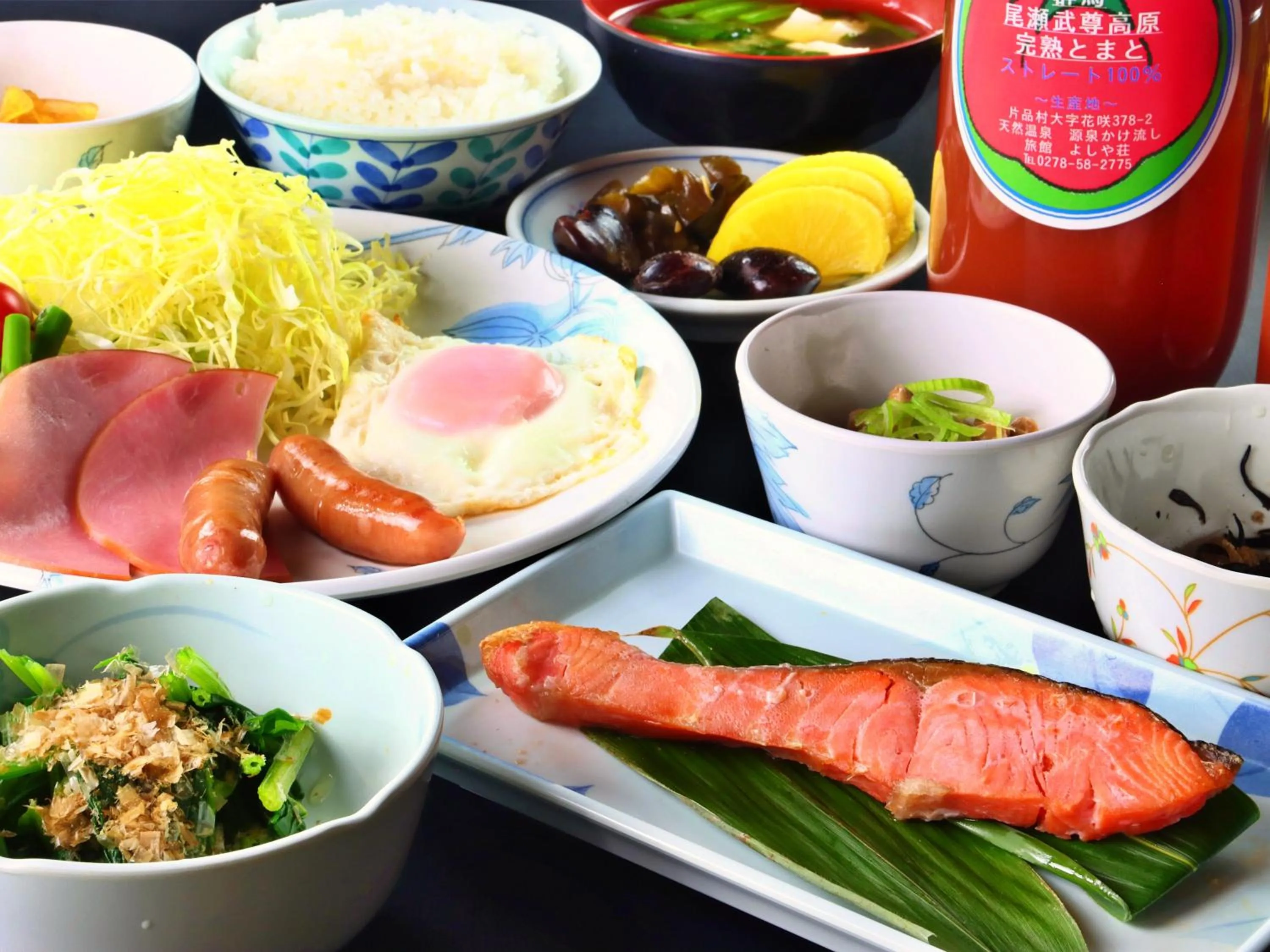 Breakfast in Hanasaku Onsen Yoshiyaso