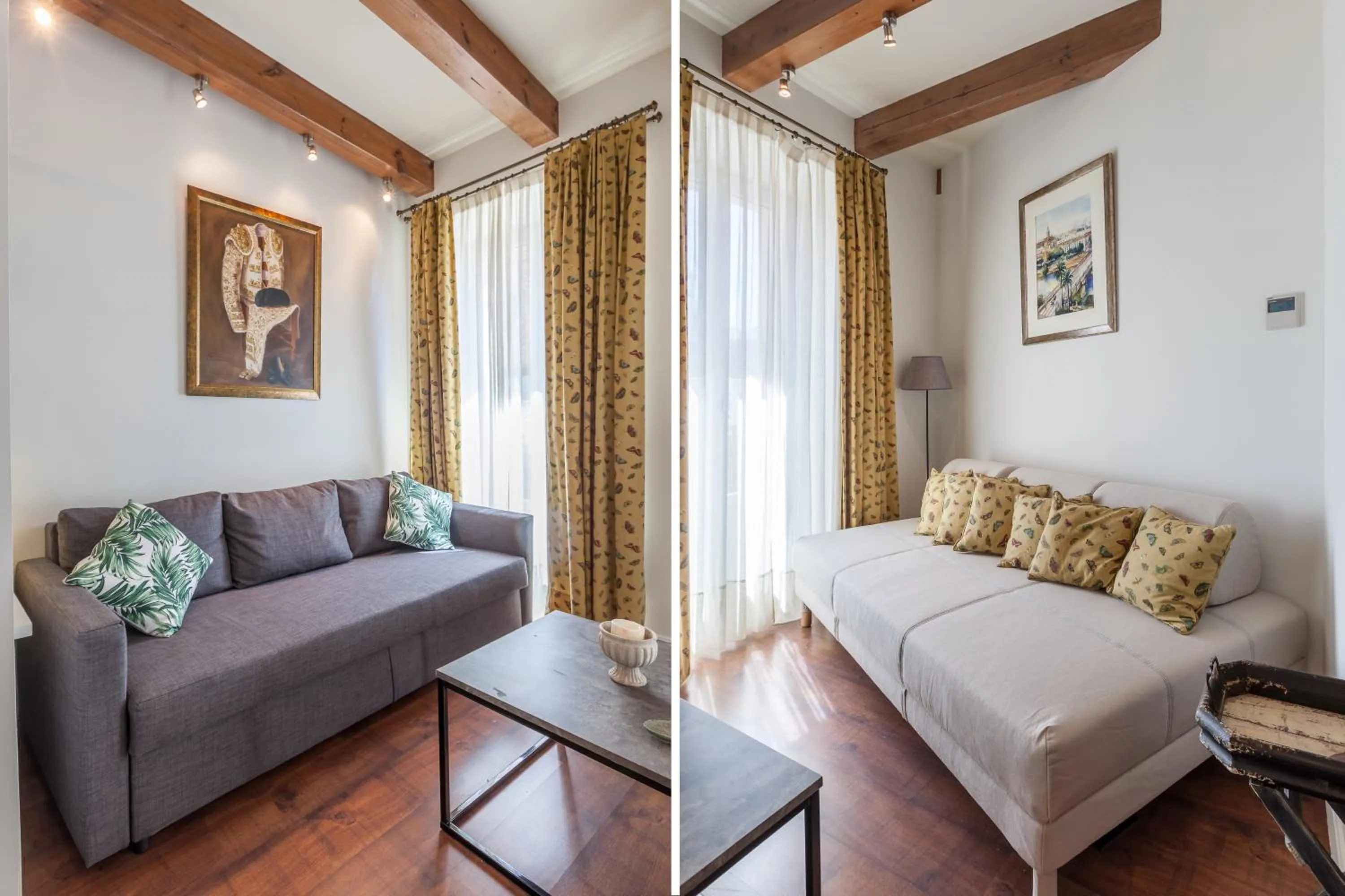 Living room, Bed in Roof Cathedral Sevilla