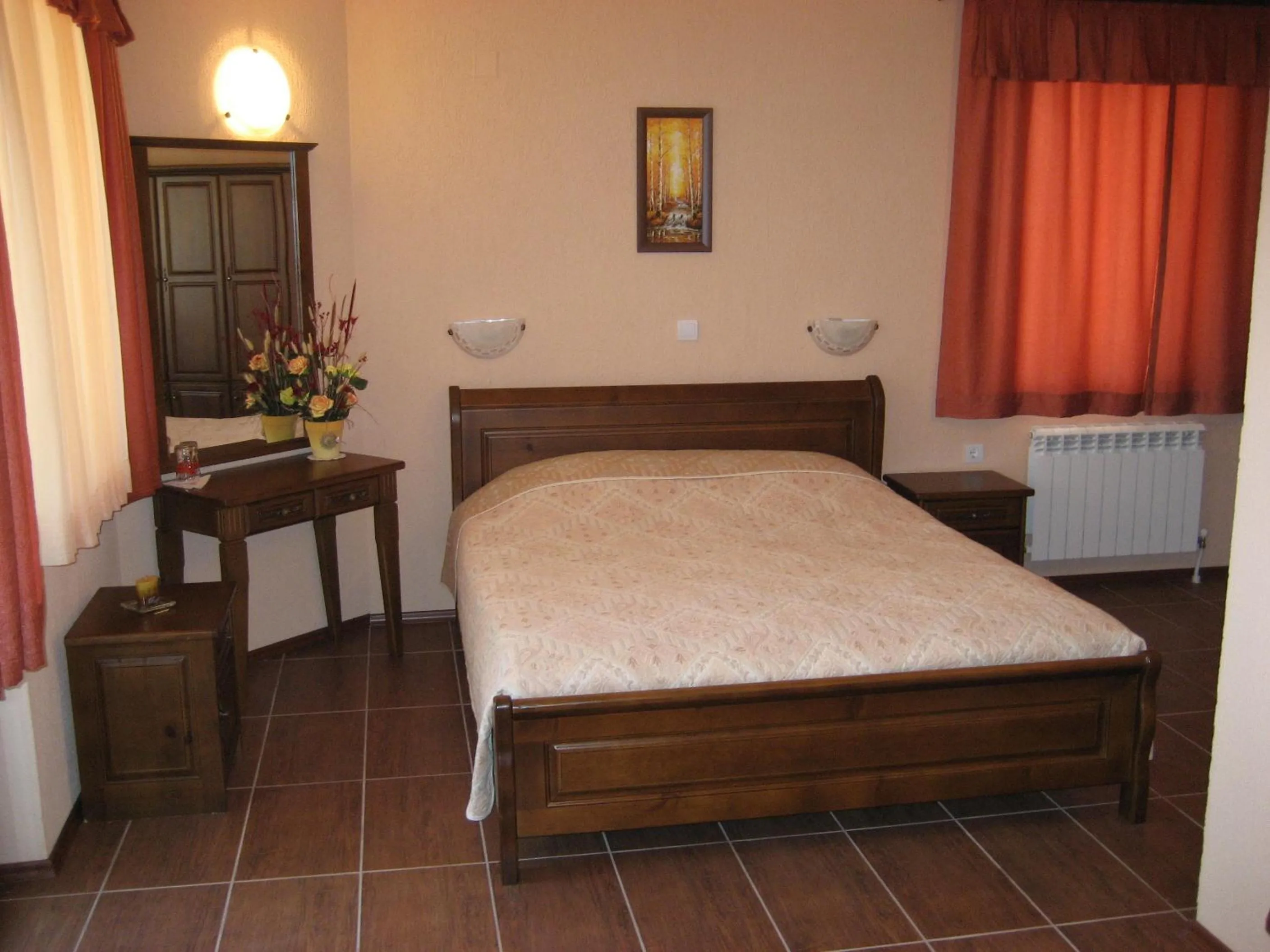 Bed in Spartak Family Hotel
