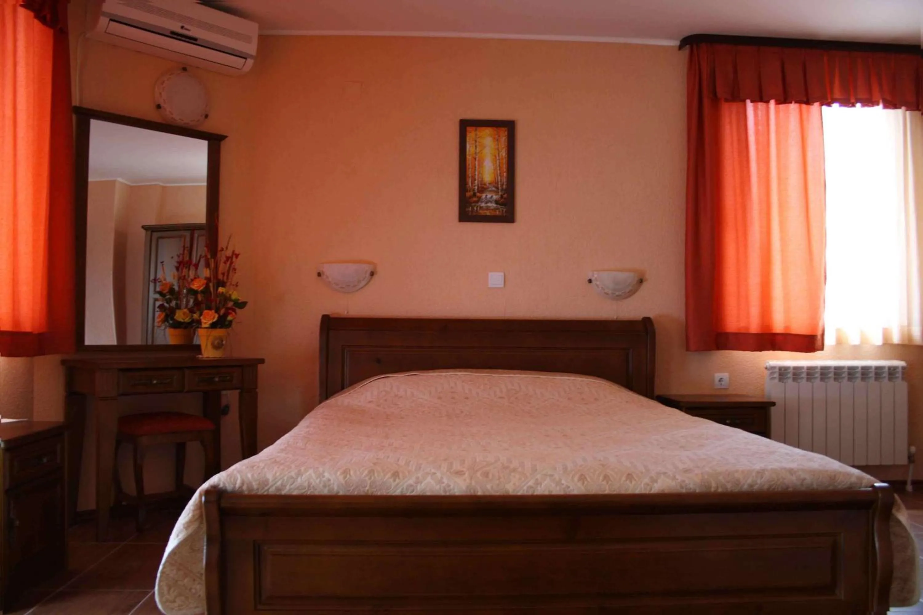 Bed in Spartak Family Hotel