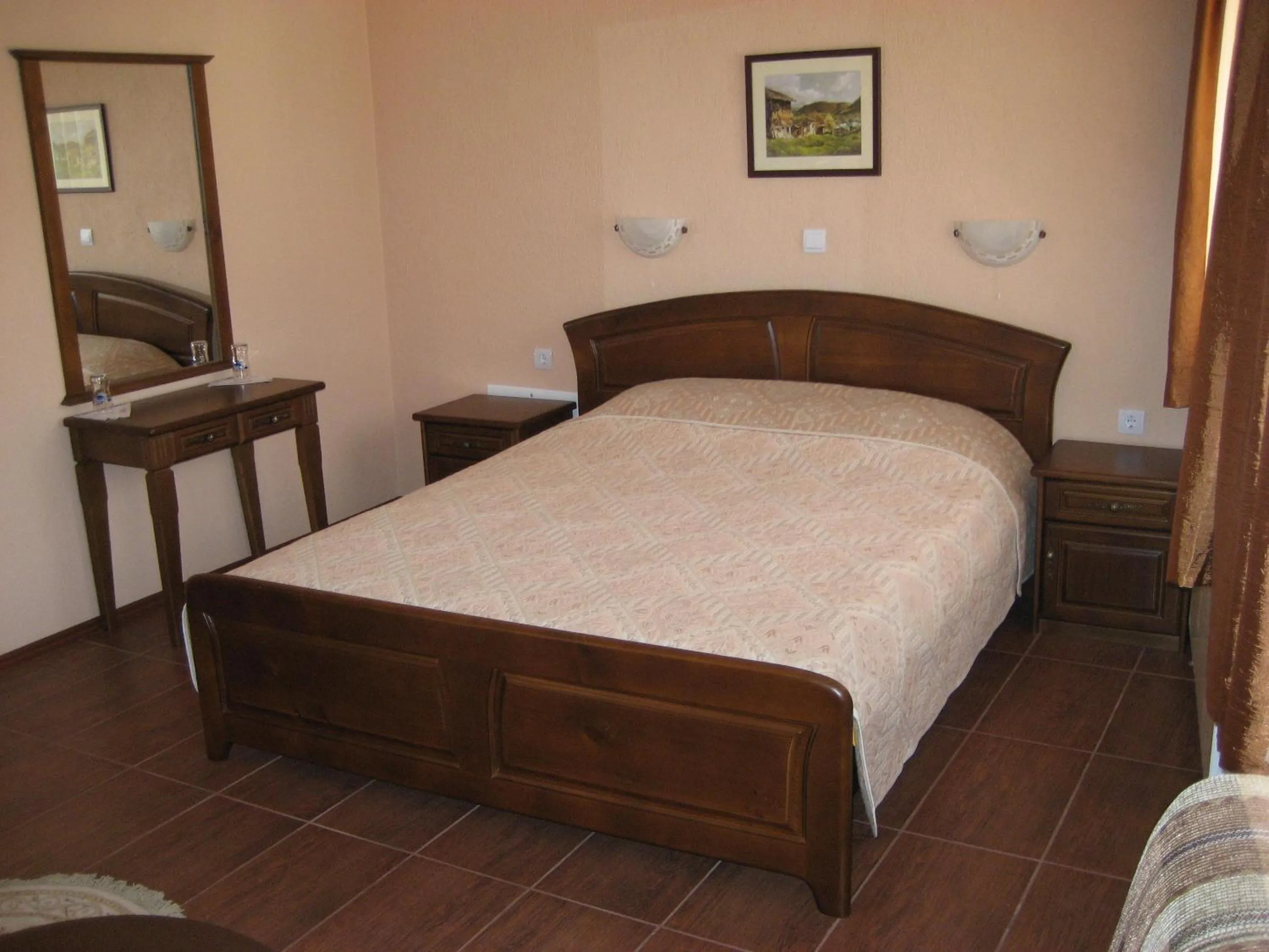 Bed in Spartak Family Hotel