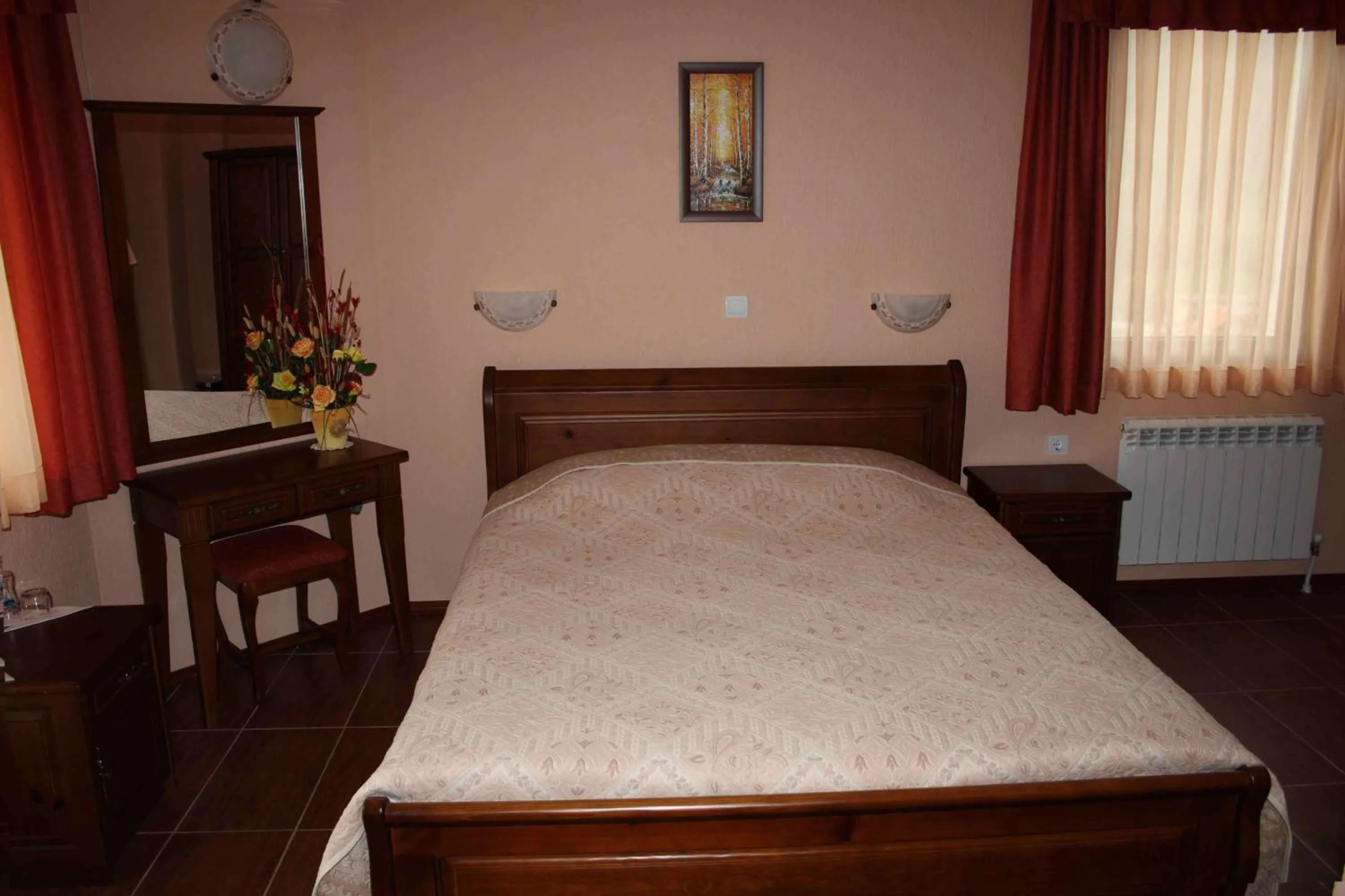 Bed in Spartak Family Hotel