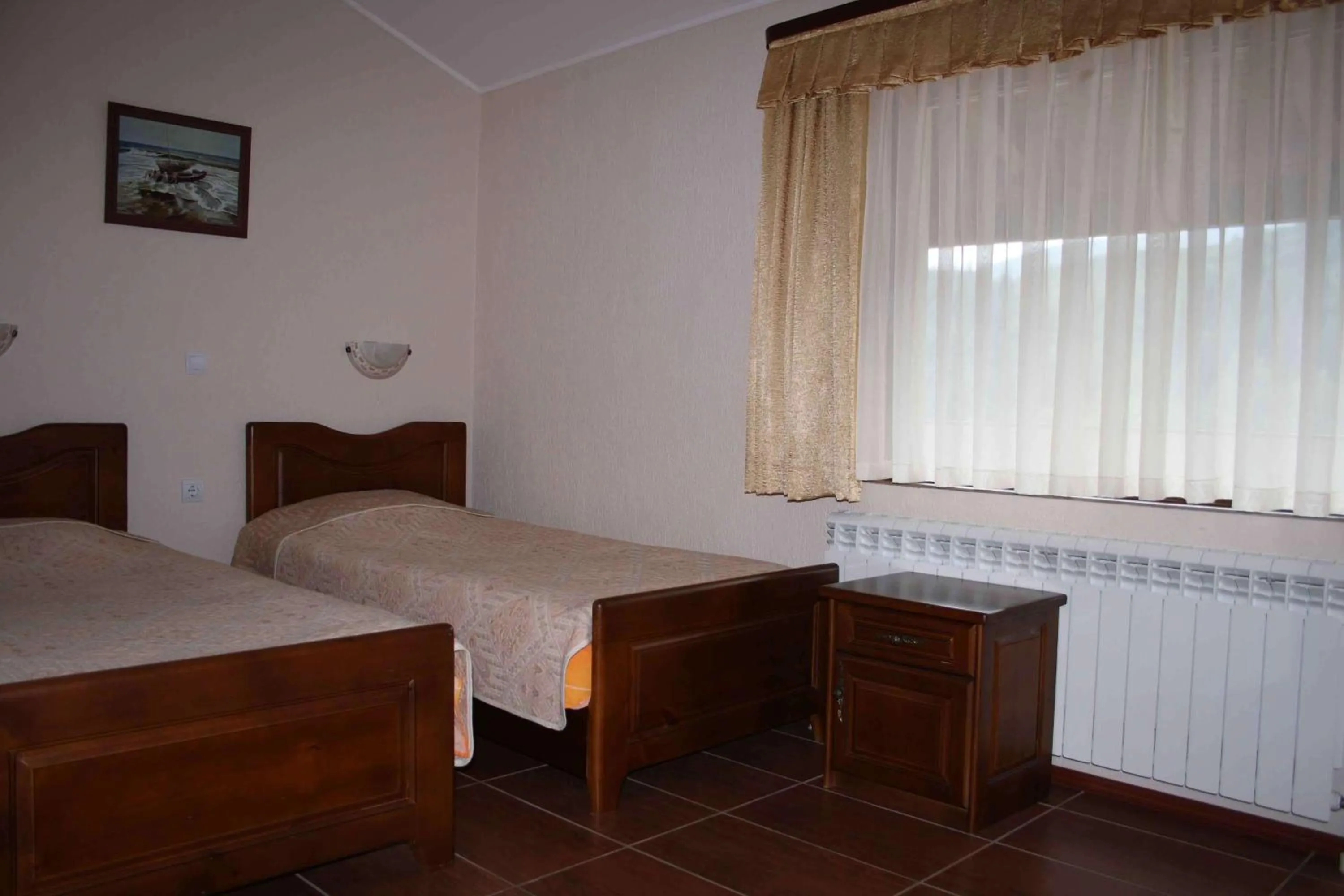 Bed in Spartak Family Hotel