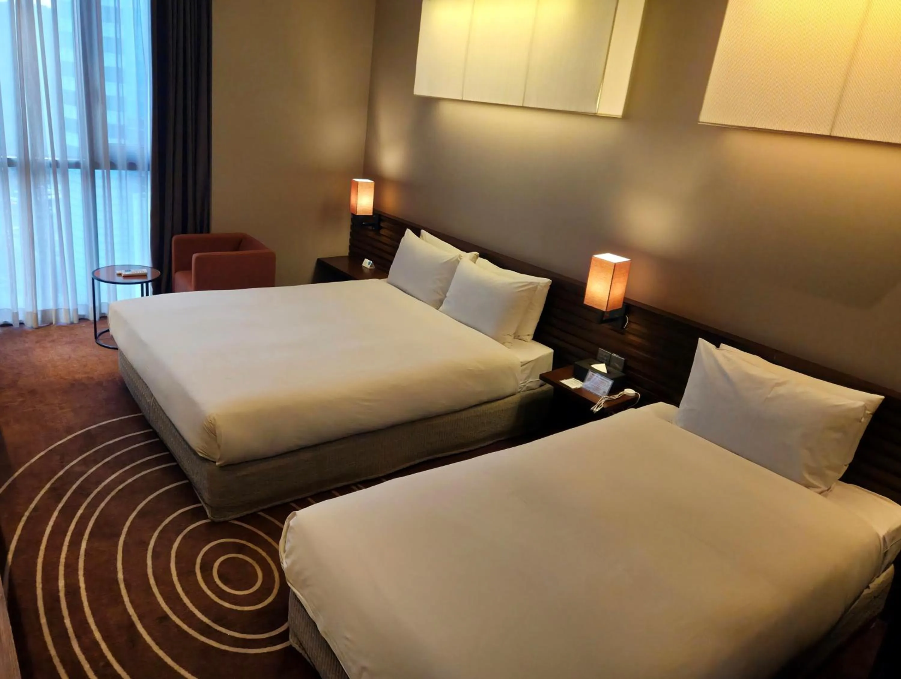 Decorative detail, Bed in Best Louis Hamilton Hotel Haeundae