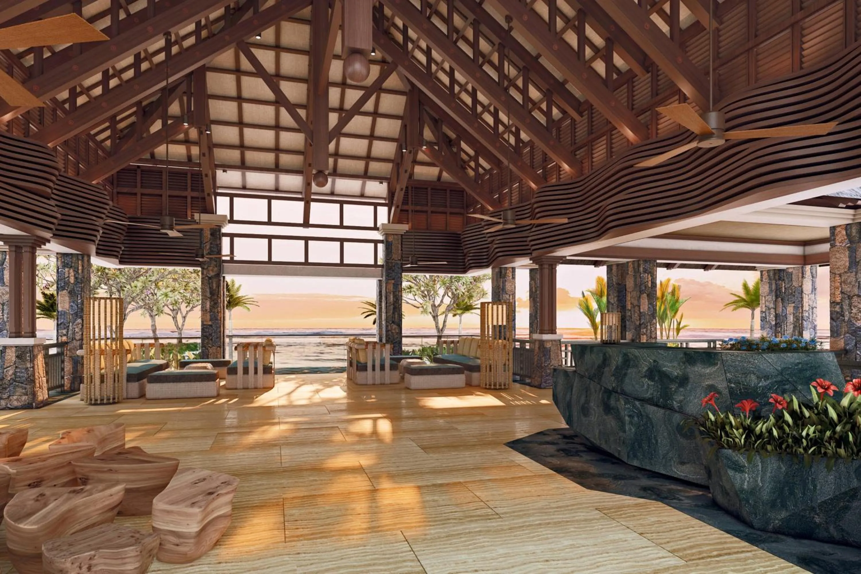 Lobby or reception in The Westin Turtle Bay Resort & Spa, Mauritius