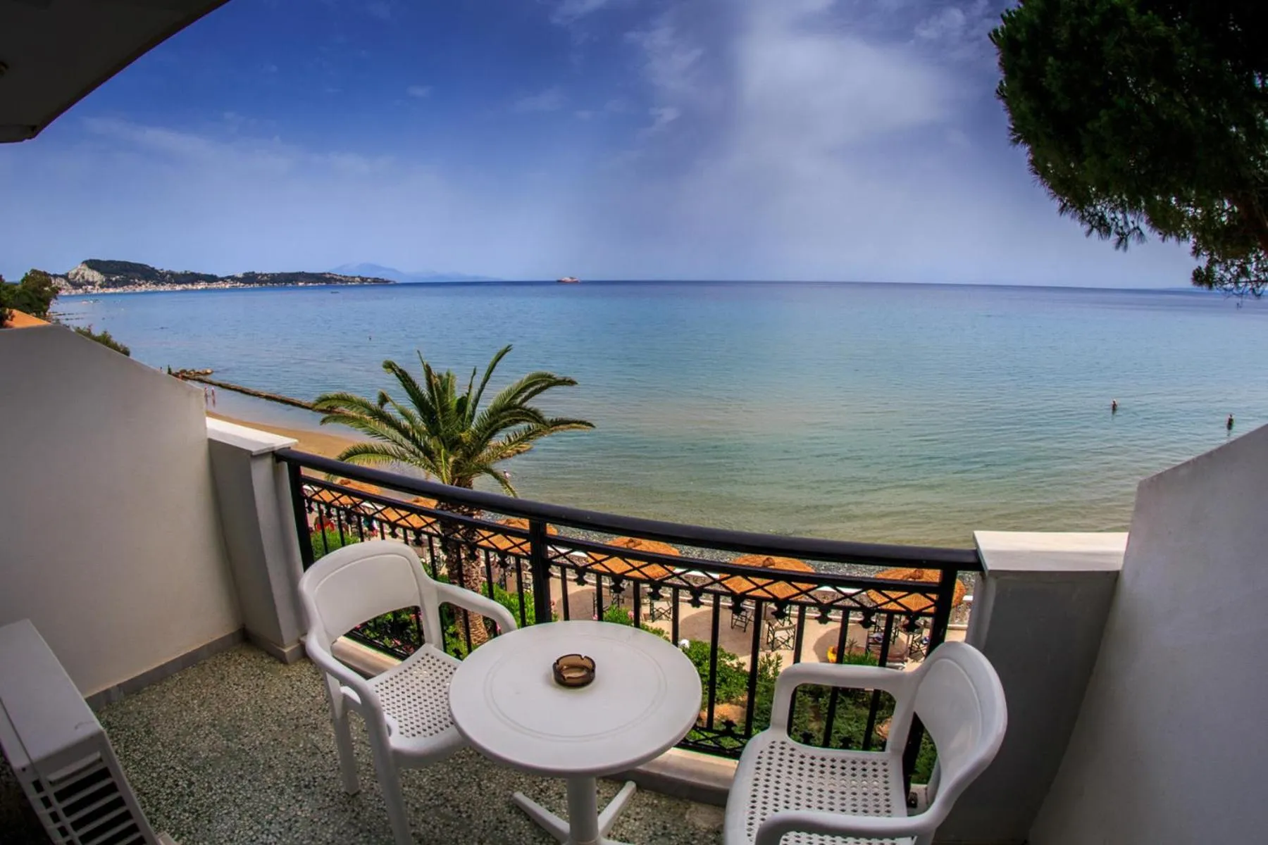 Sea view in Chryssi Akti Hotel