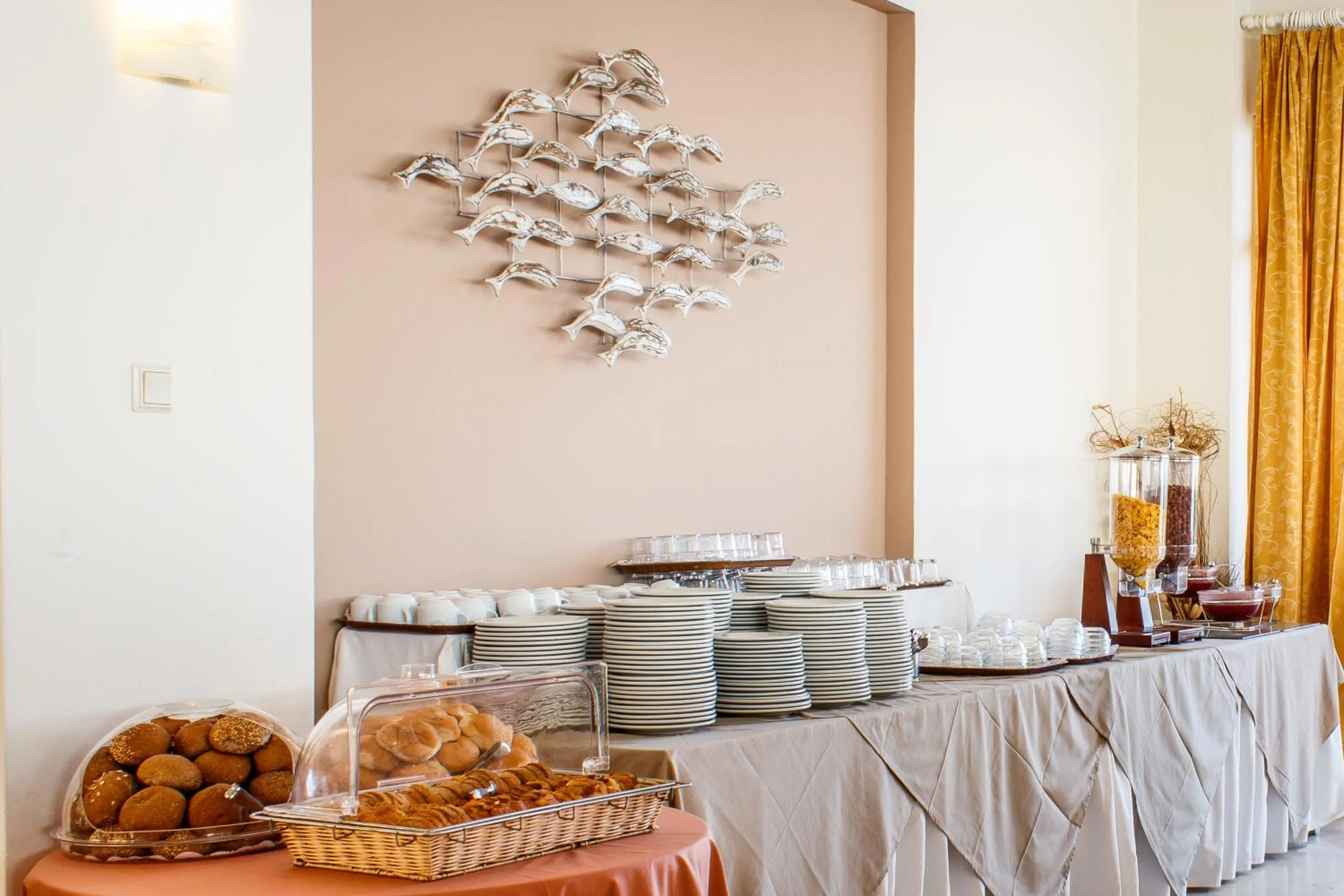 Buffet breakfast in Chryssi Akti Hotel