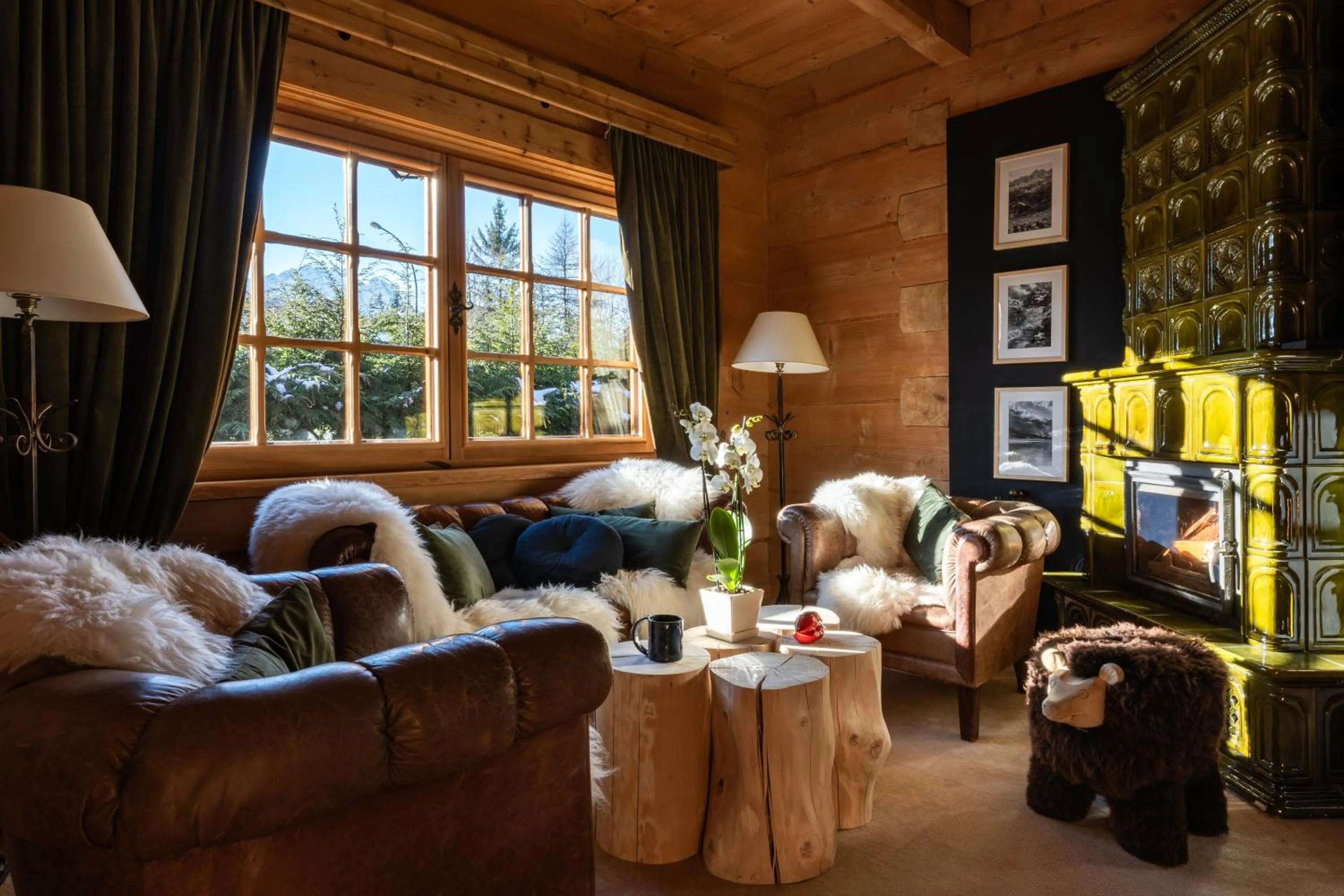 Living room in Willa Rajka