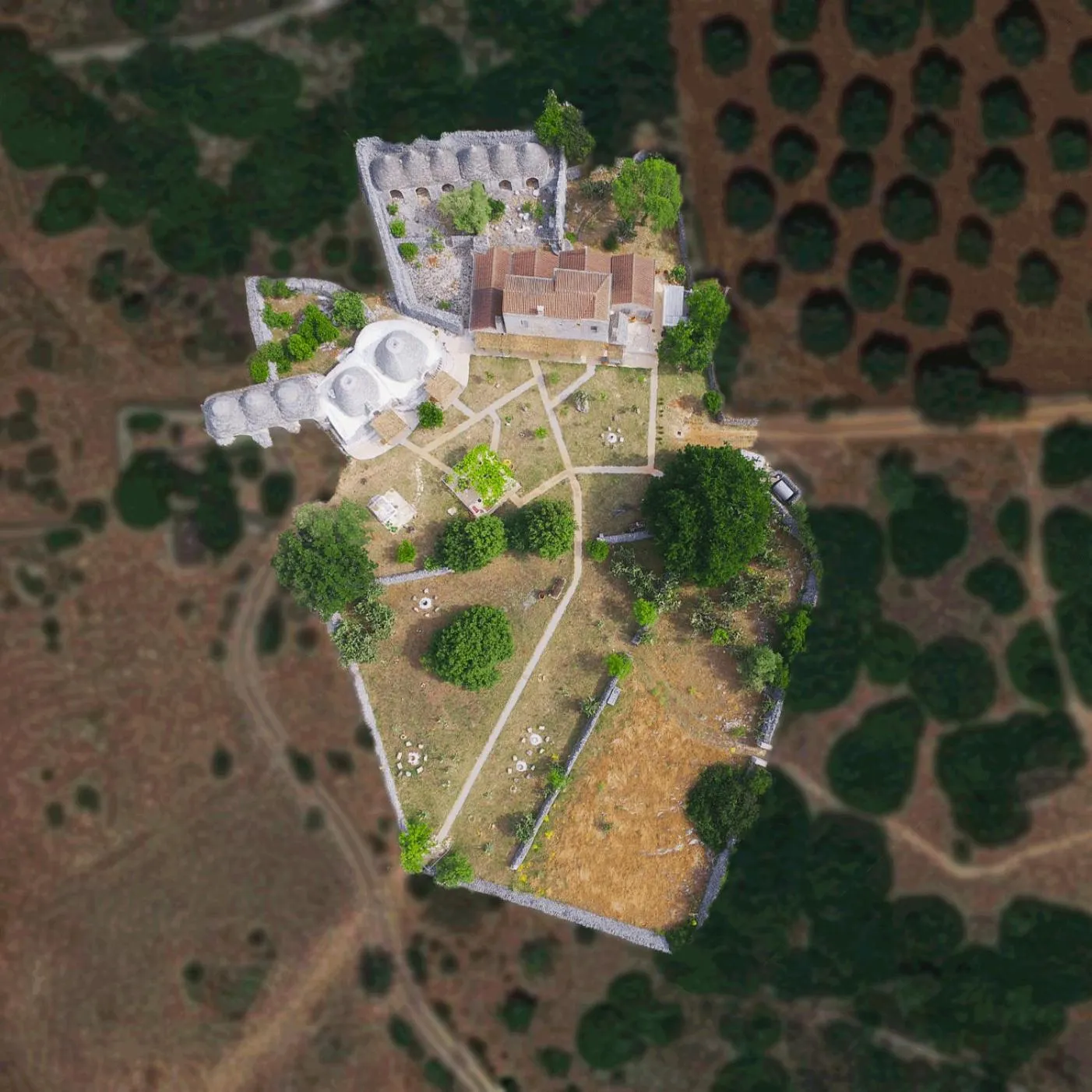 Bird's eye view in Masseria LoJazzo