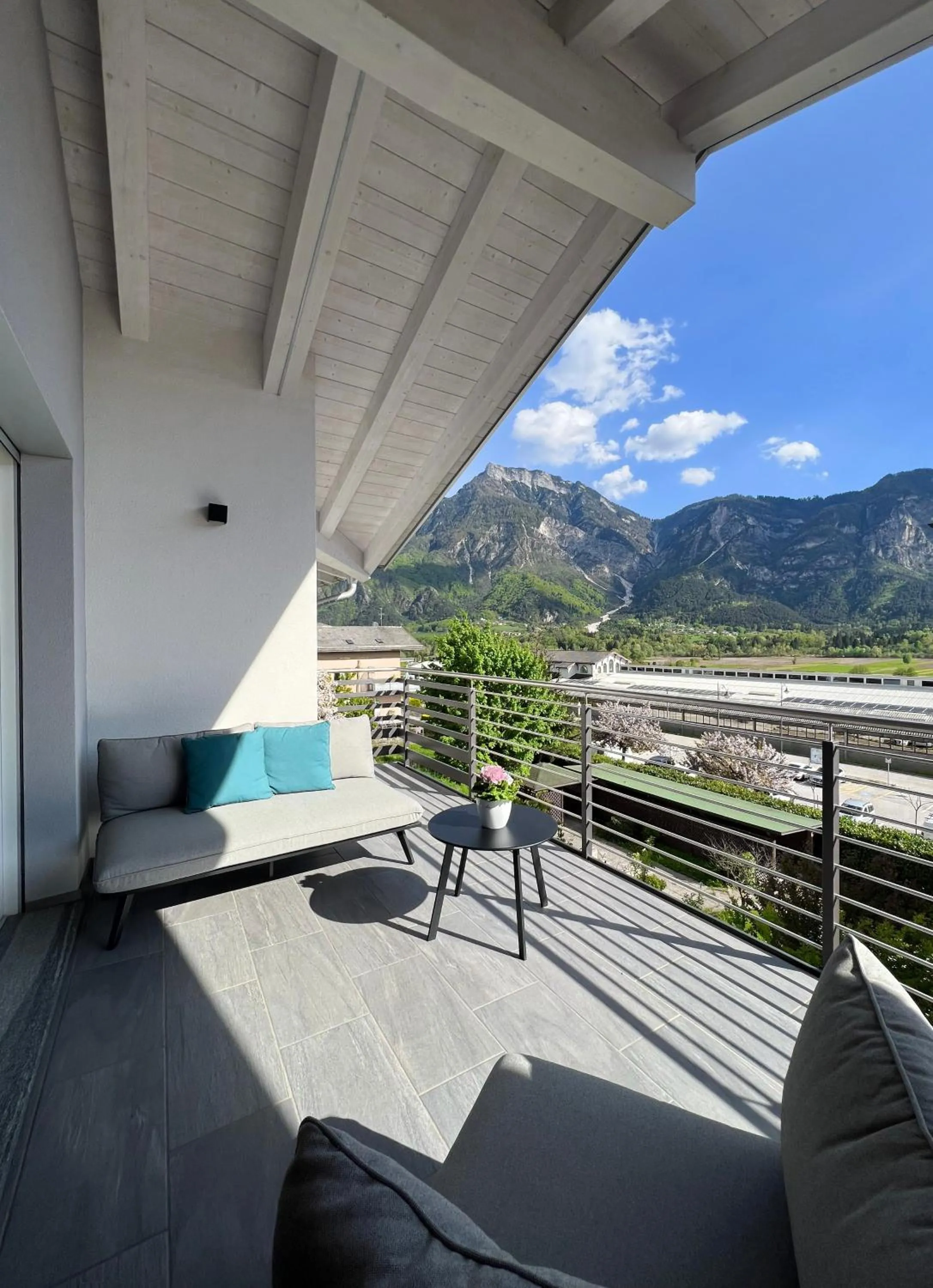 Balcony/Terrace in Terme Apartment Levico