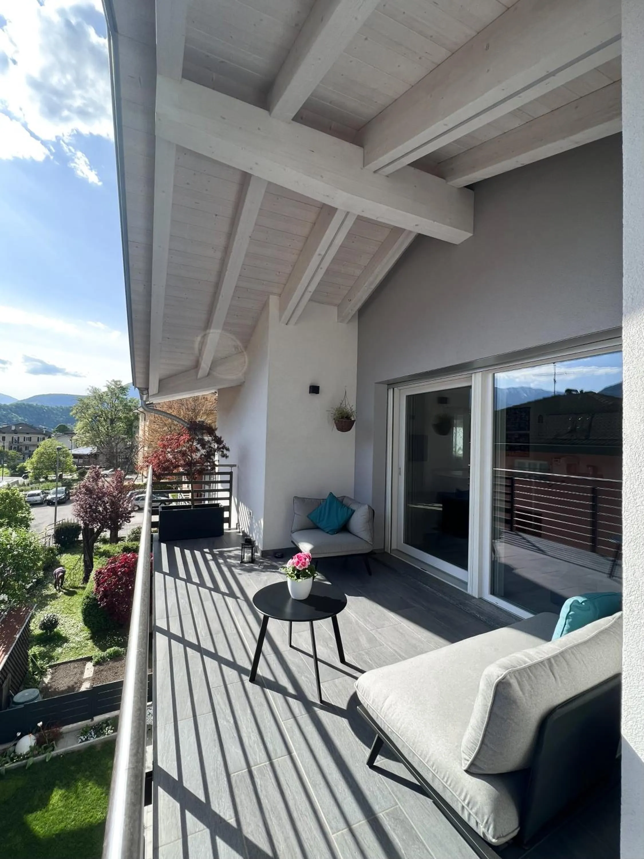 Balcony/Terrace in Terme Apartment Levico