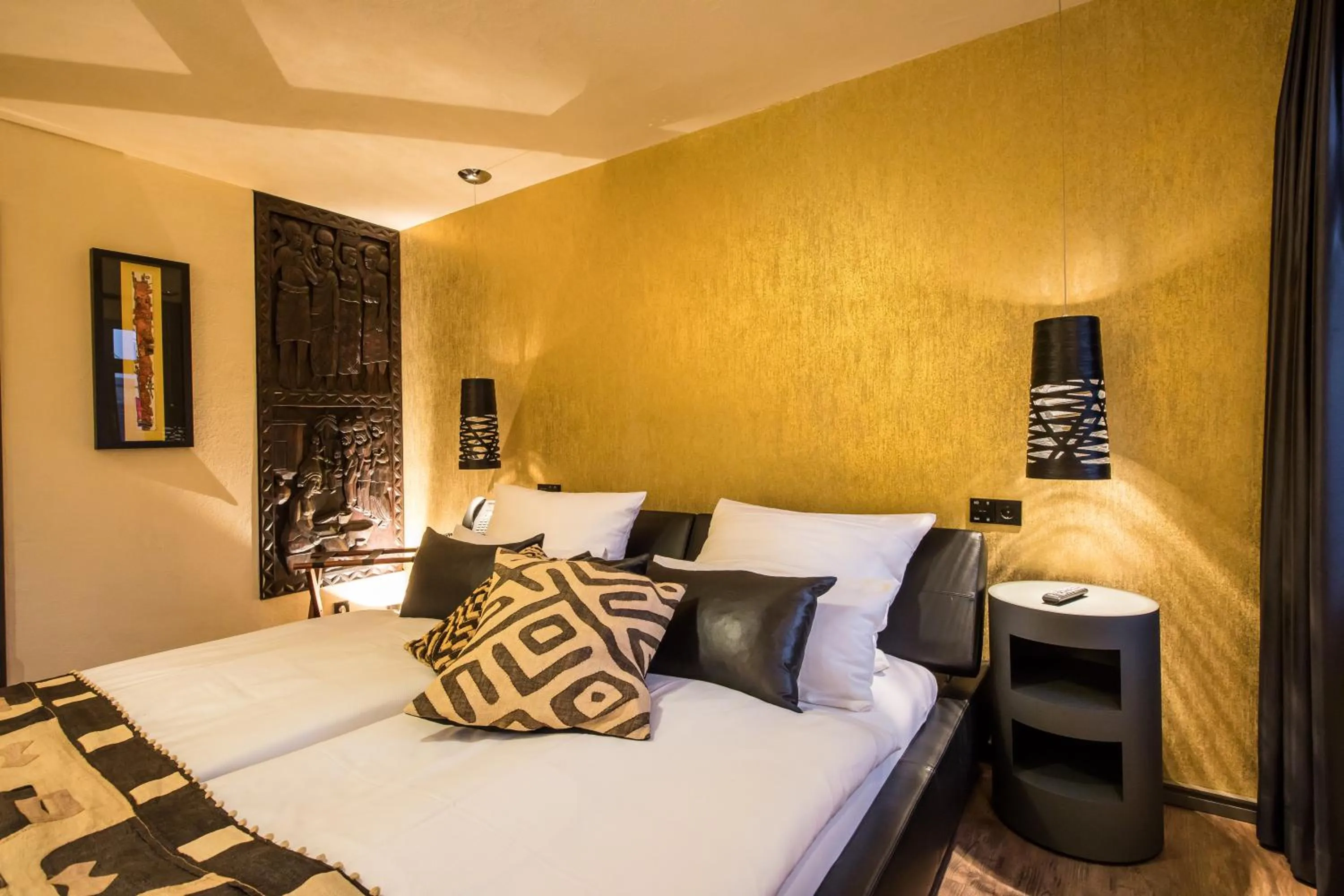 Photo of the whole room, Bed in Farmerhaus-Lodge