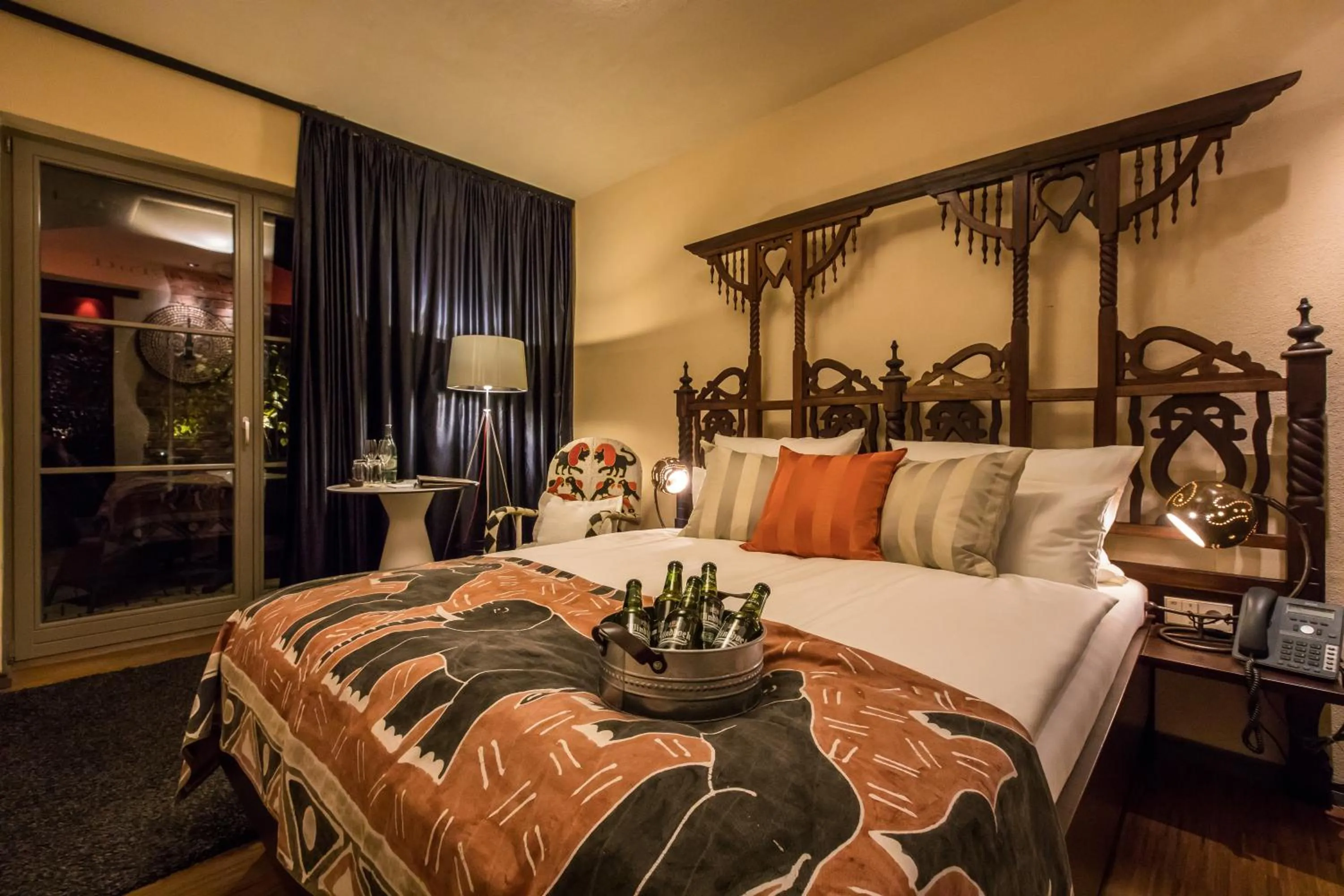 Photo of the whole room, Bed in Farmerhaus-Lodge