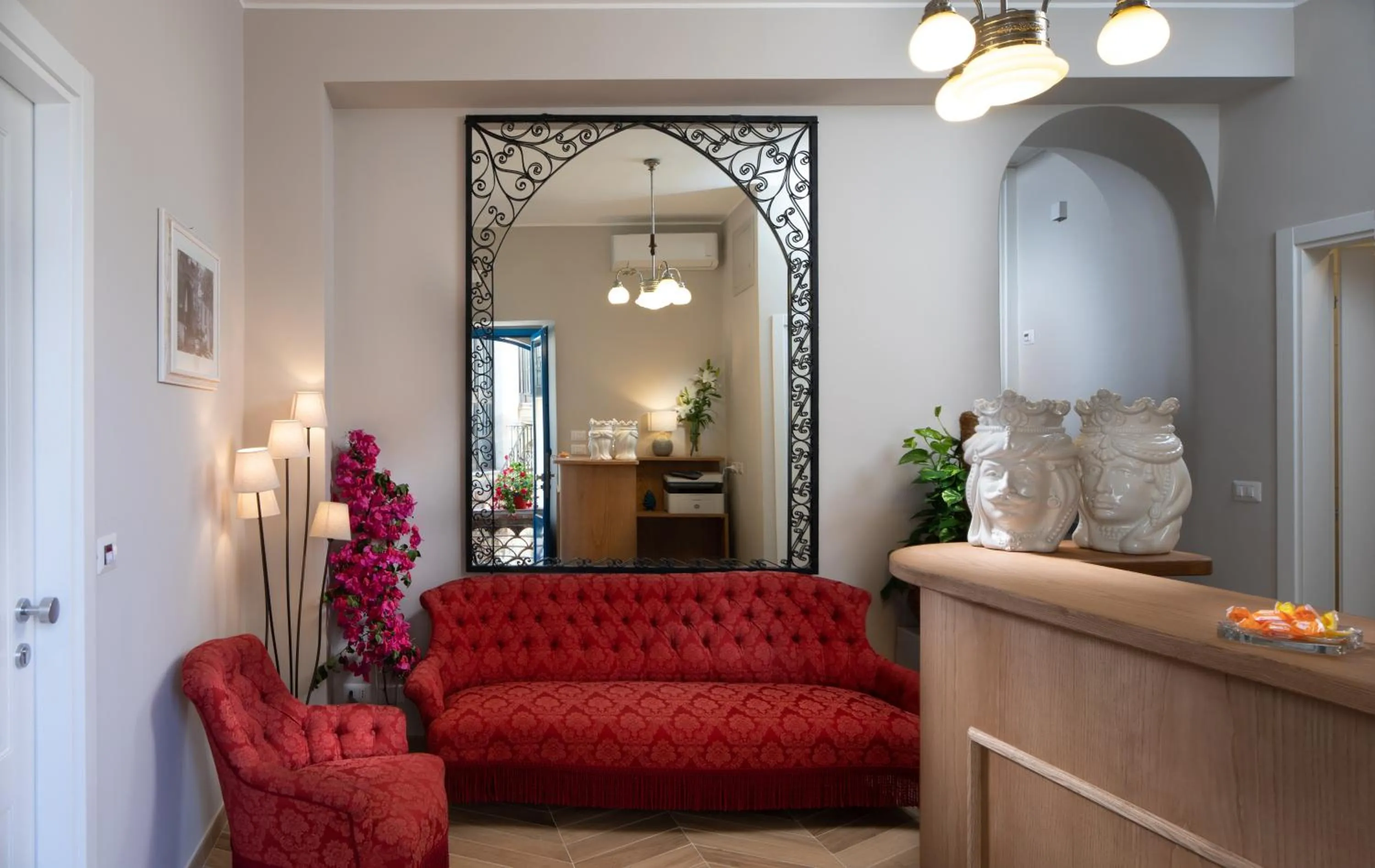 Lobby or reception in Casa Blandano B&B