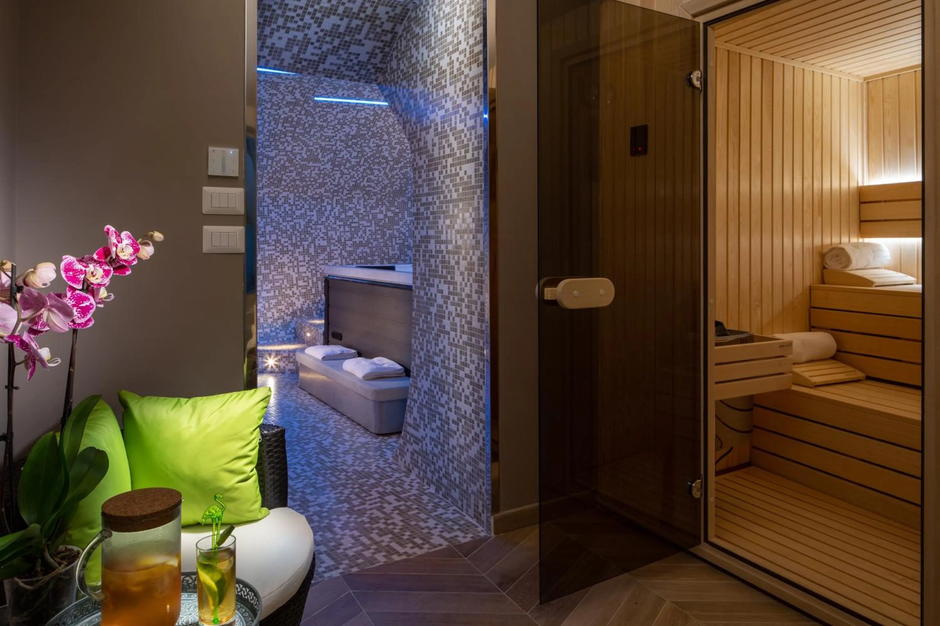 Sauna in Casa Blandano B&B
