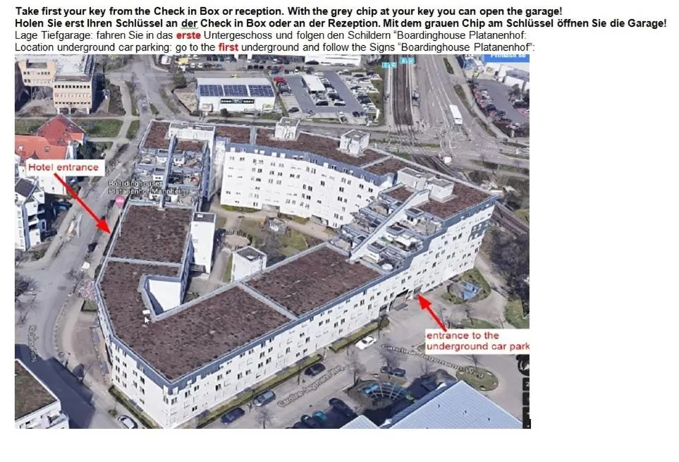 Bird's eye view in Ariva Boardinghouse Platanenhof