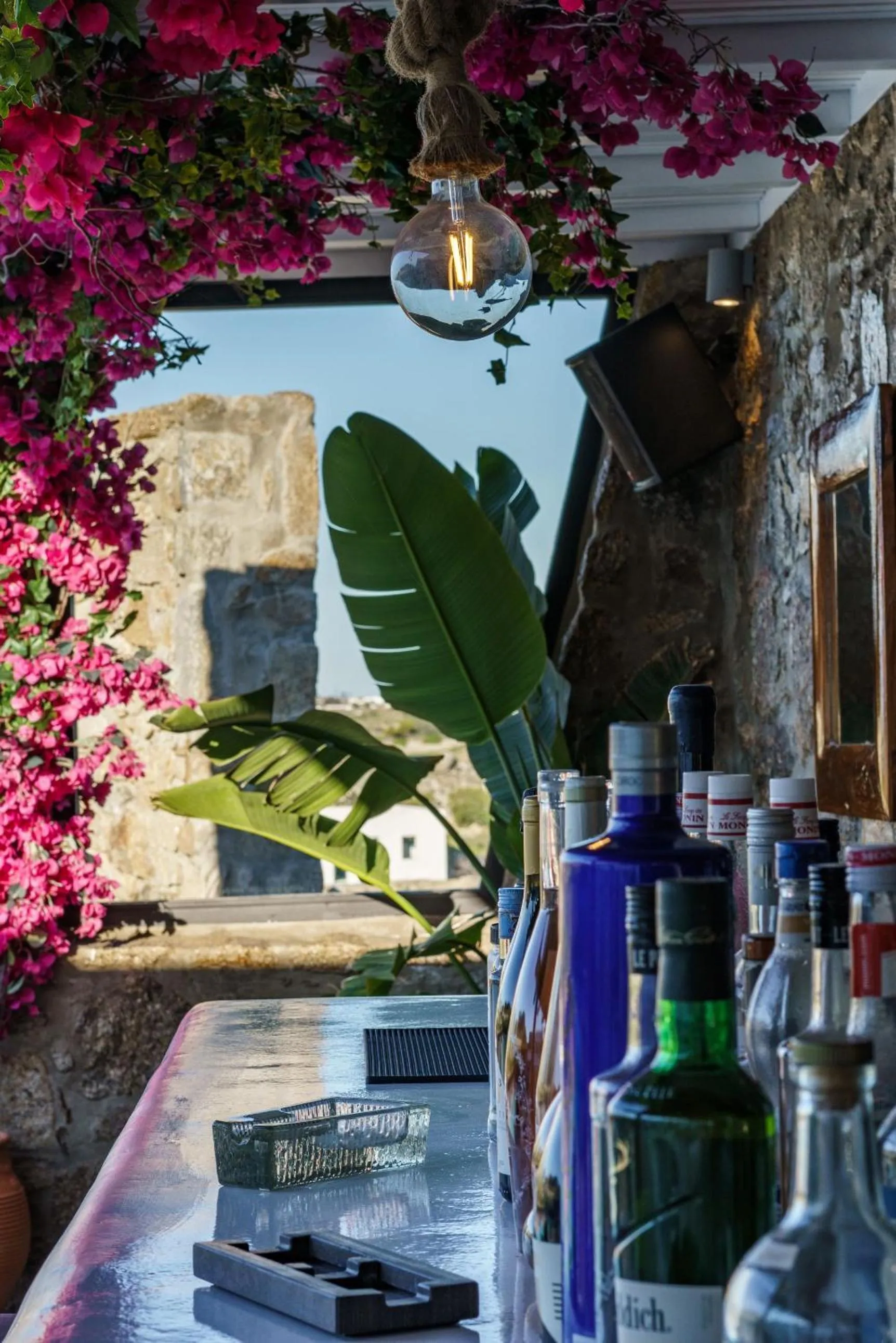 Lounge or bar in Bianco a Nero Mykonos