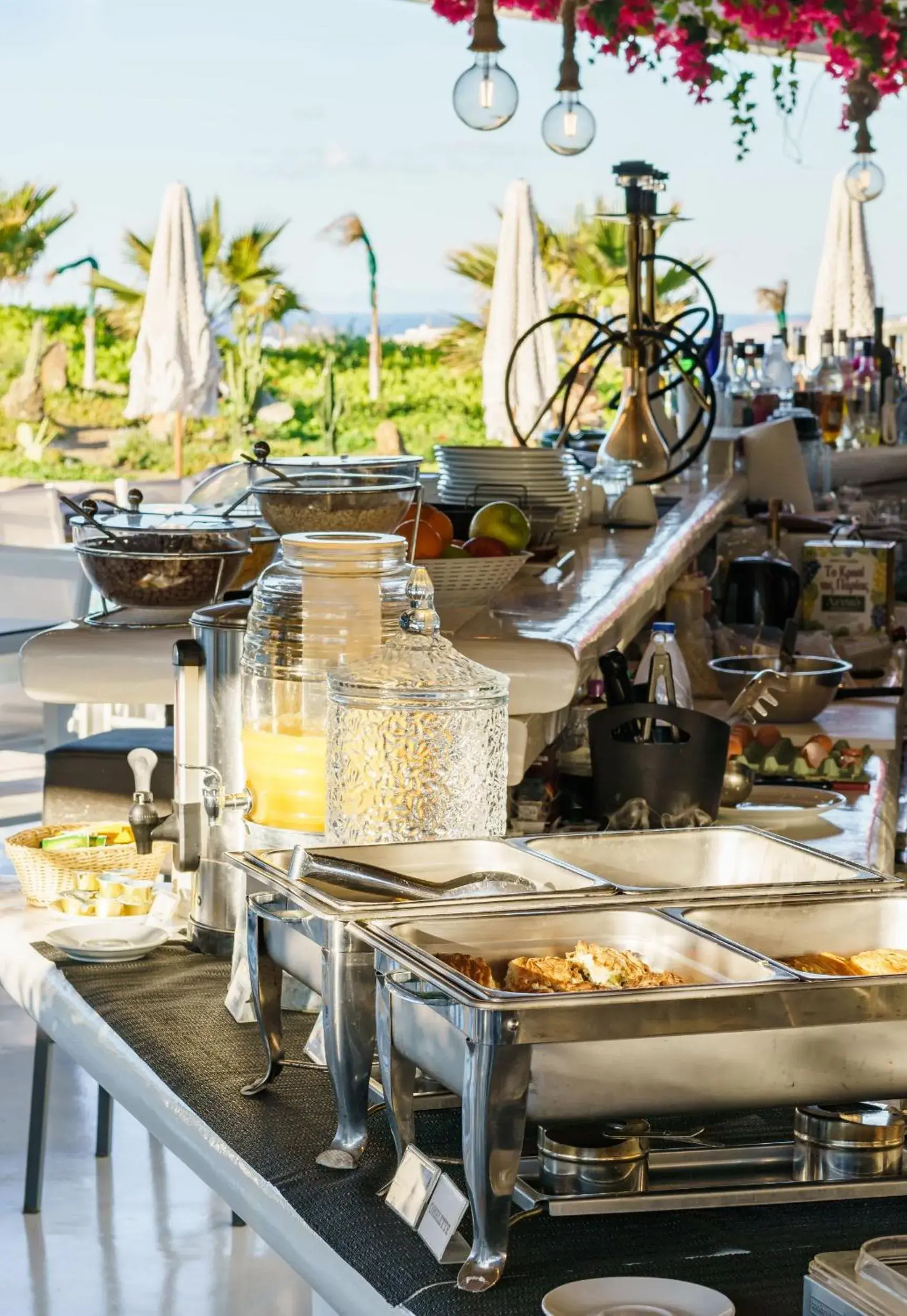 Buffet breakfast in Bianco a Nero Mykonos Buffet breakfast in Bianco a Nero Mykonos