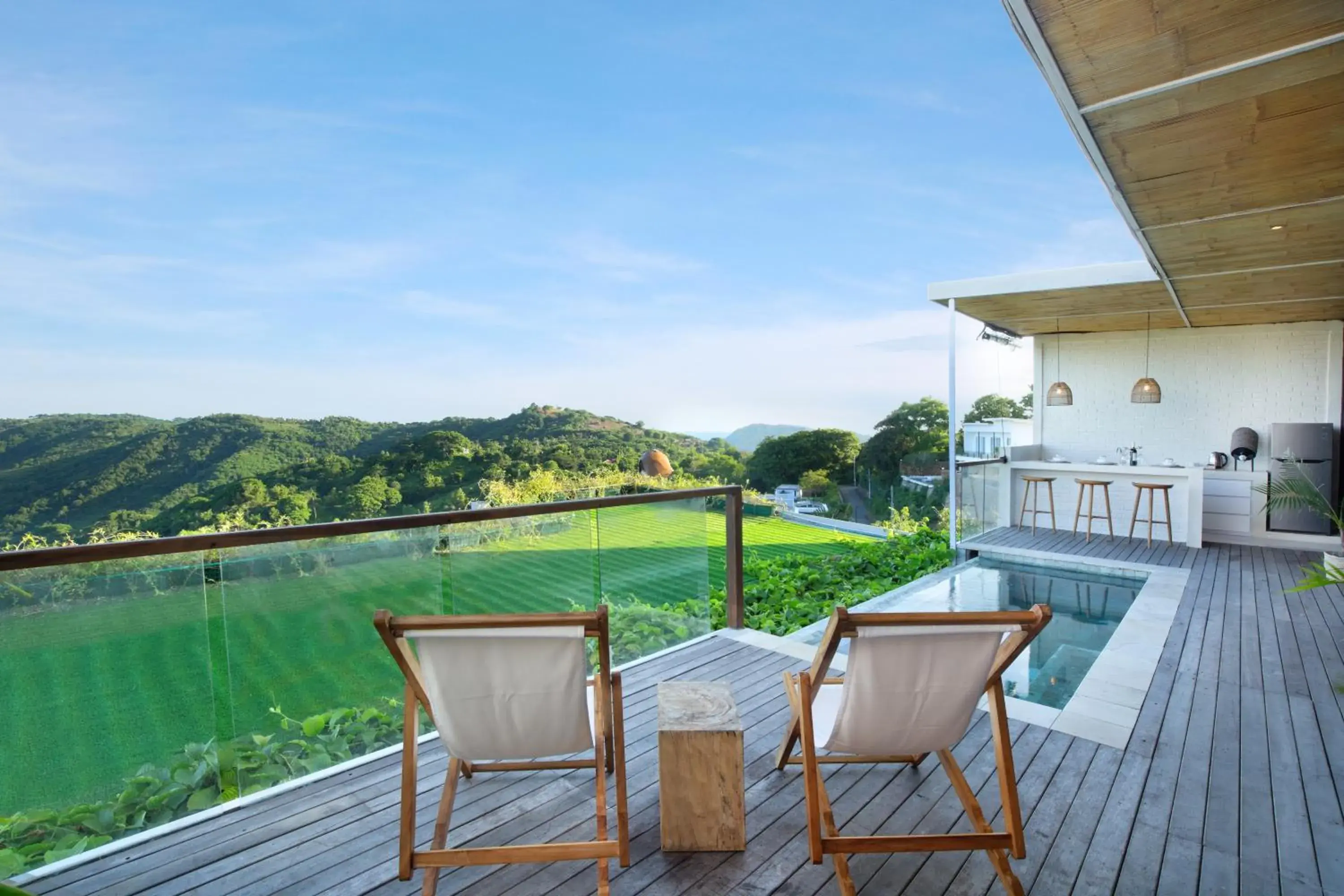 Pool view in Telescope Villas Lombok Pool view in Telescope Villas Lombok