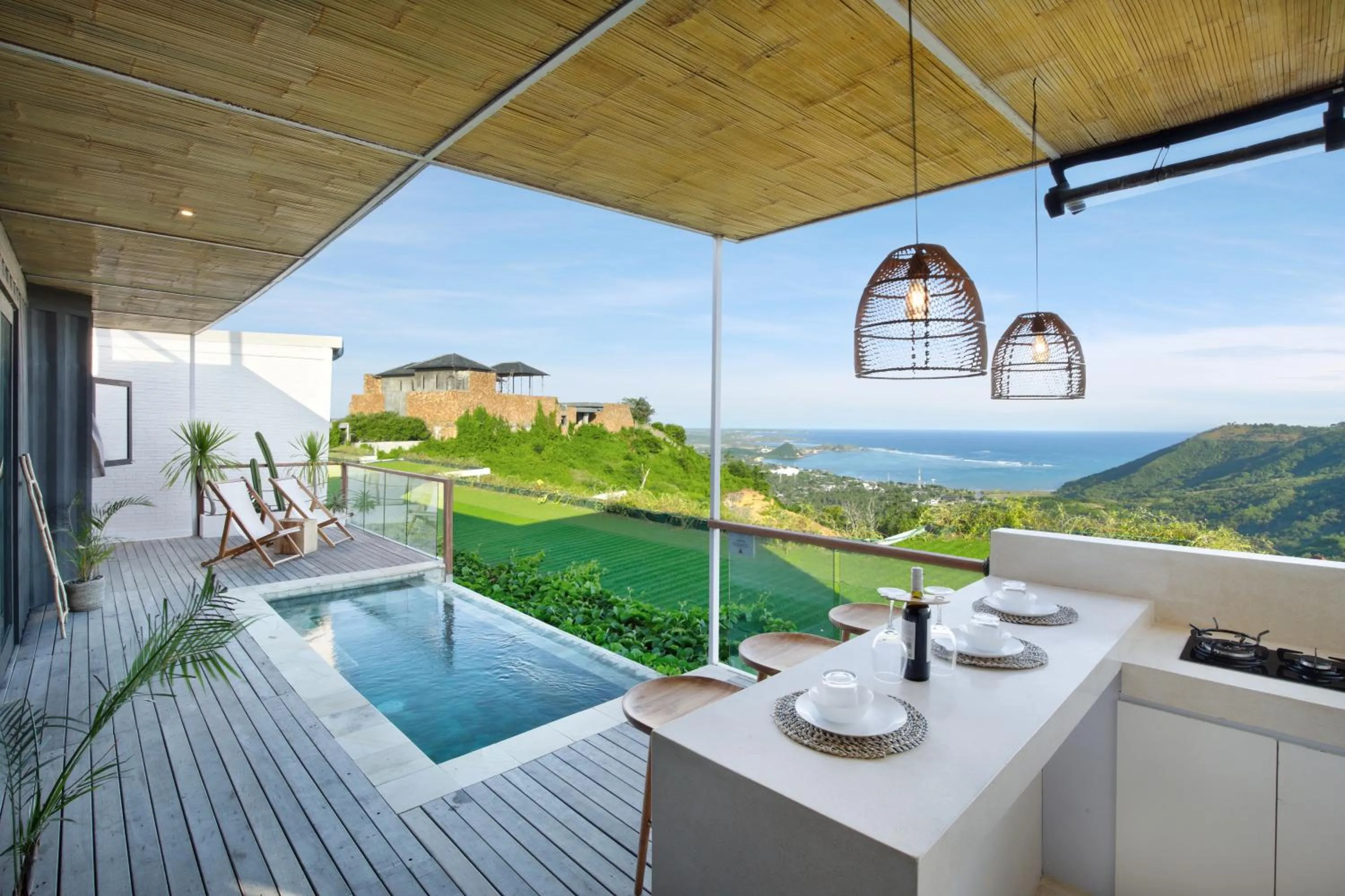 Pool view in Telescope Villas Lombok
