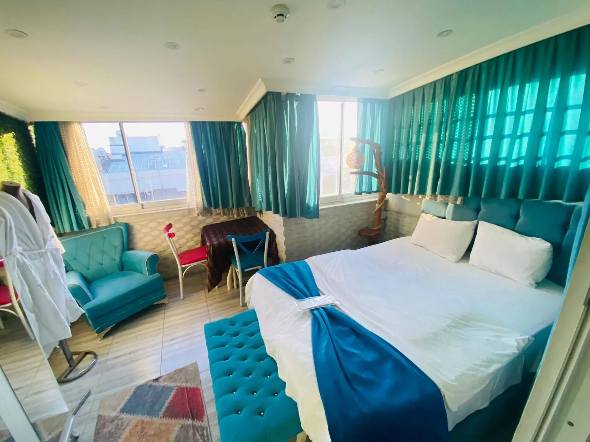 Bed in Şirinyer Elit Residance Apart Hotel