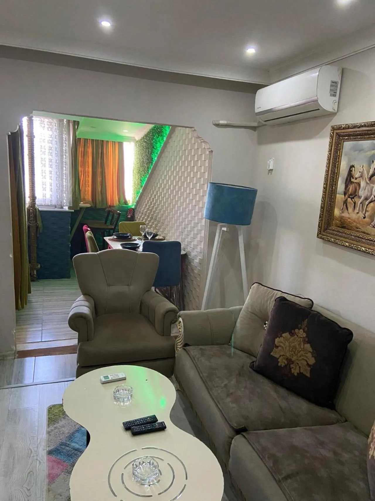 Living room in Şirinyer Elit Residance Apart Hotel